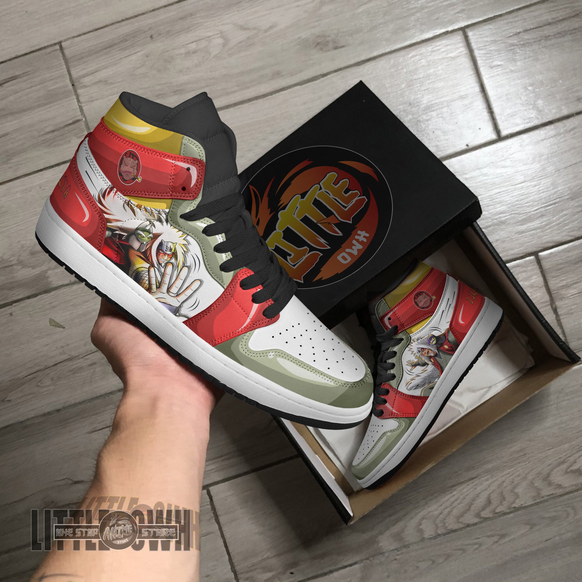 Ideafootwear Jiraiya AJ1 High Sneakers Shoes For Men And Women