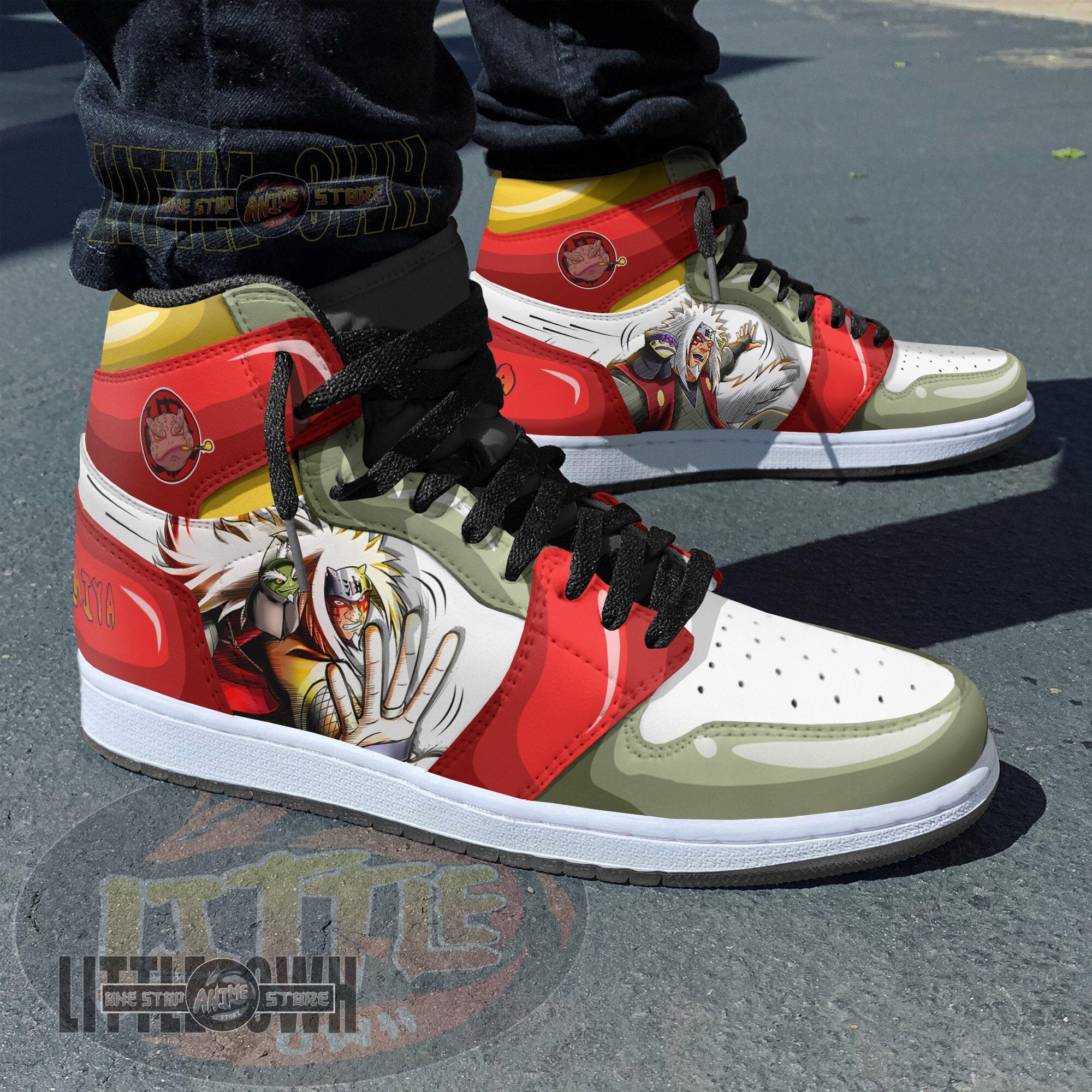 Ideafootwear Jiraiya AJ1 High Sneakers Shoes For Men And Women