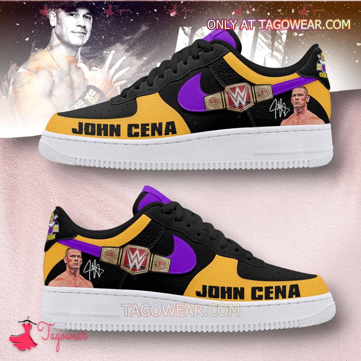 Ideafootwear John Cena Air Low-Top Sneakers Shoes For Men And Women 1
