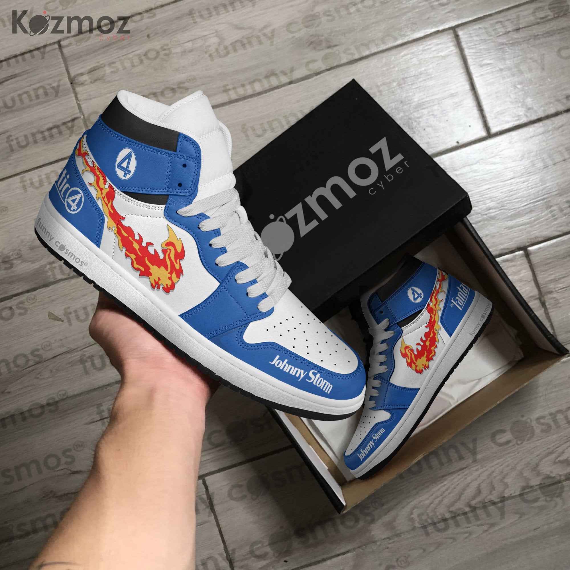Ideafootwear Johnny Storm AJ1 High Sneakers Shoes For Men And Women