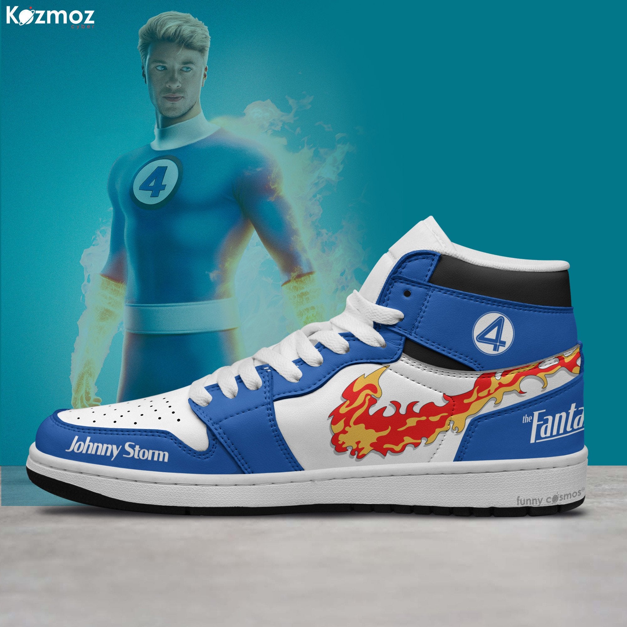 Ideafootwear Johnny Storm AJ1 High Sneakers Shoes For Men And Women