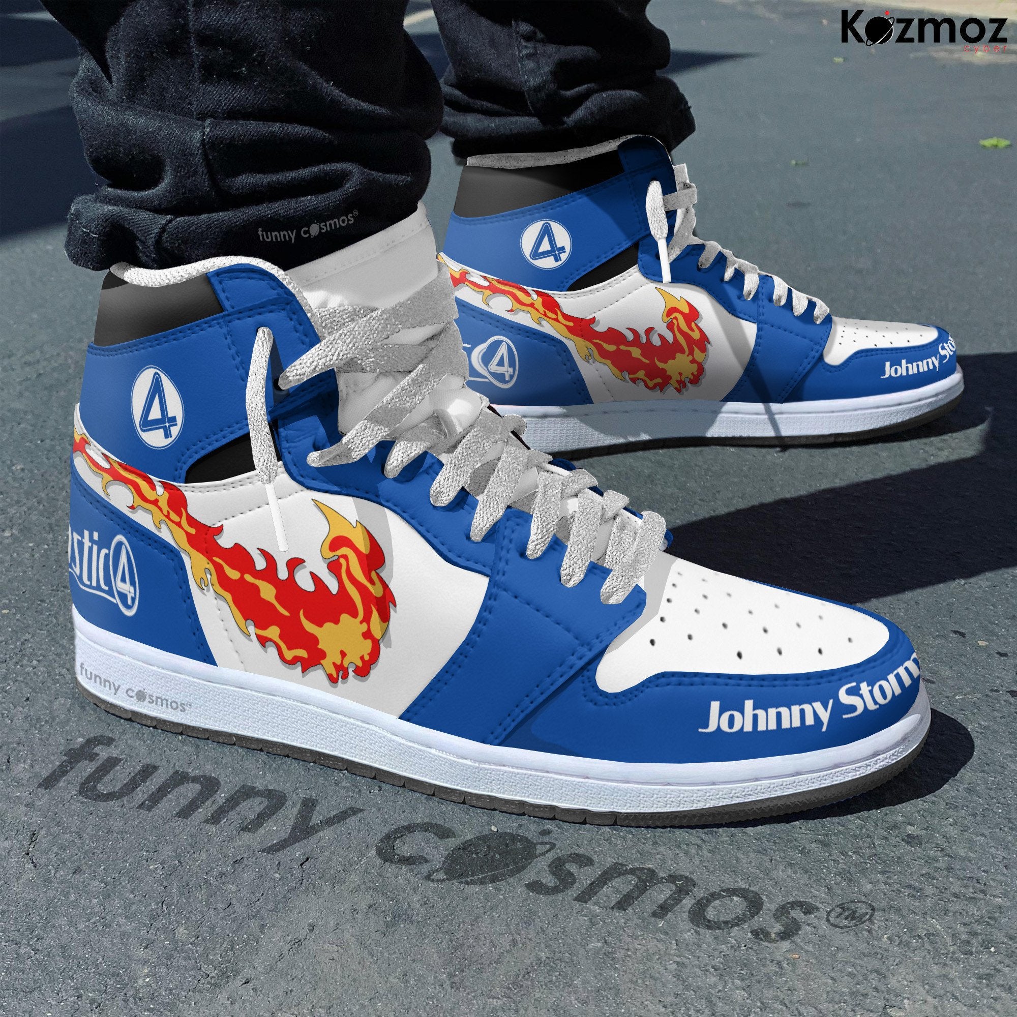 Ideafootwear Johnny Storm AJ1 High Sneakers Shoes For Men And Women