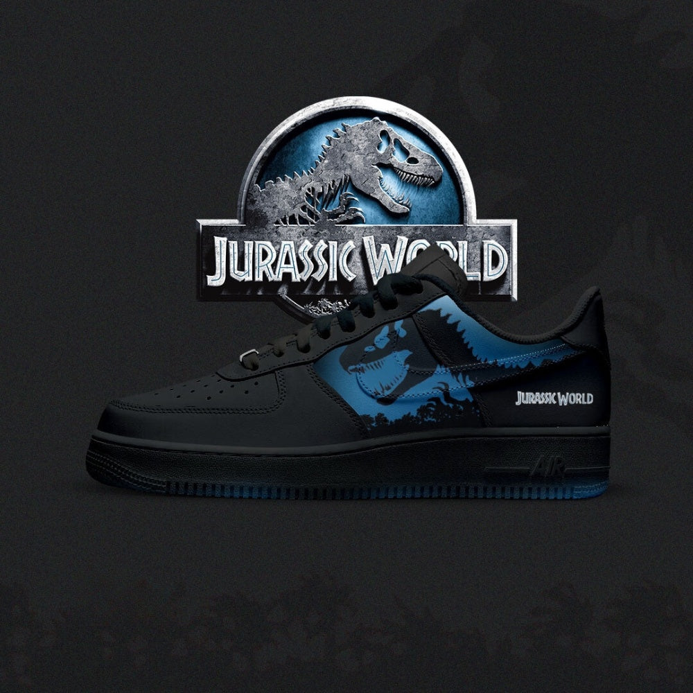 Ideafootwear Jurrasic Jurassic World Air Low-Top Sneakers Shoes For Men And Women 1