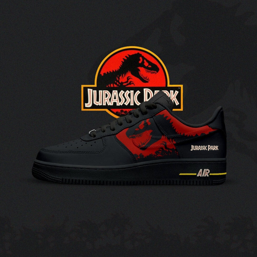 Ideafootwear Jurrasic Jurrasic Park Air Low-Top Sneakers Shoes For Men And Women 1