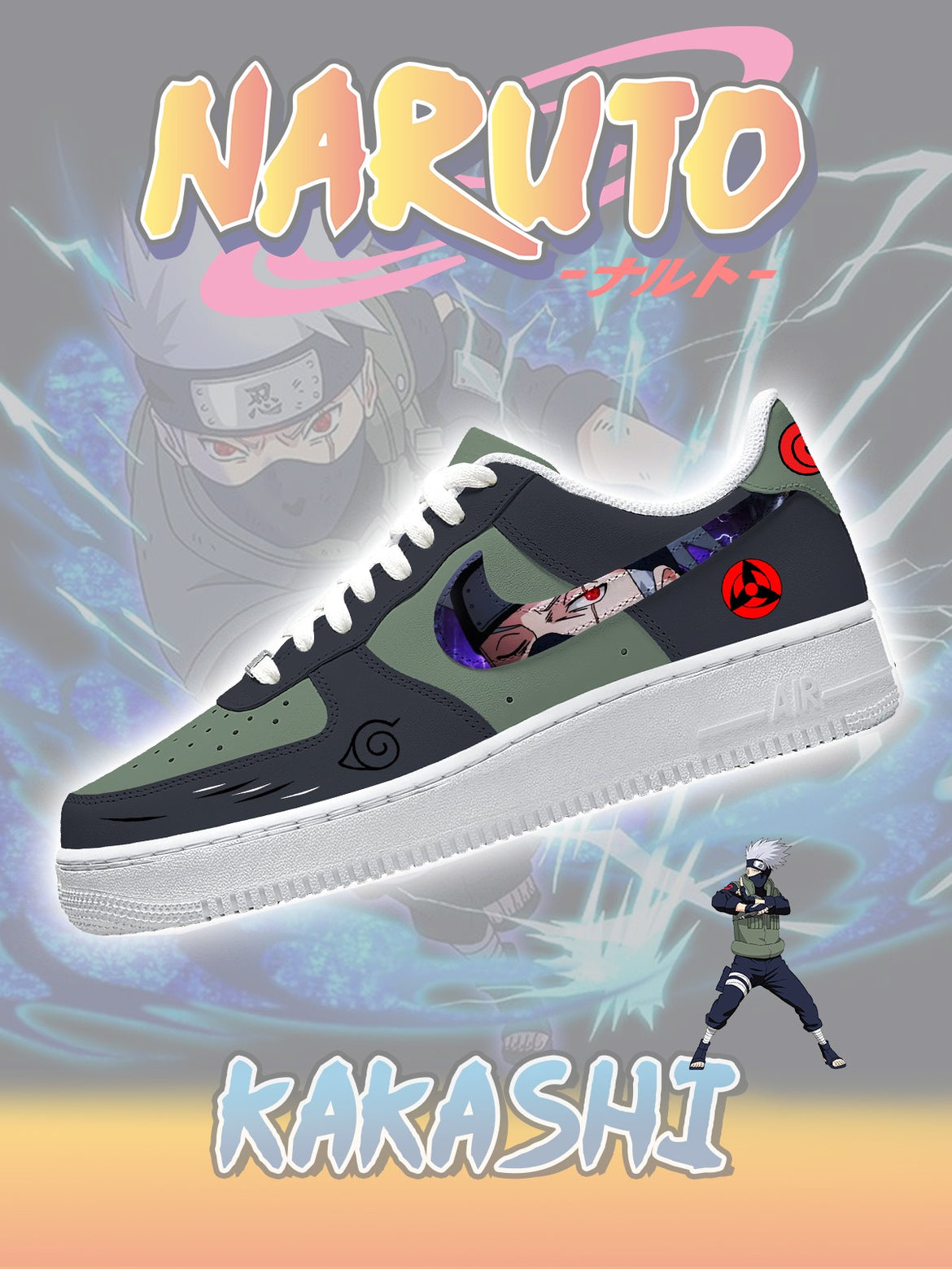 Ideafootwear Kakashi  Air Low-Top Sneakers Shoes For Men And Women 1
