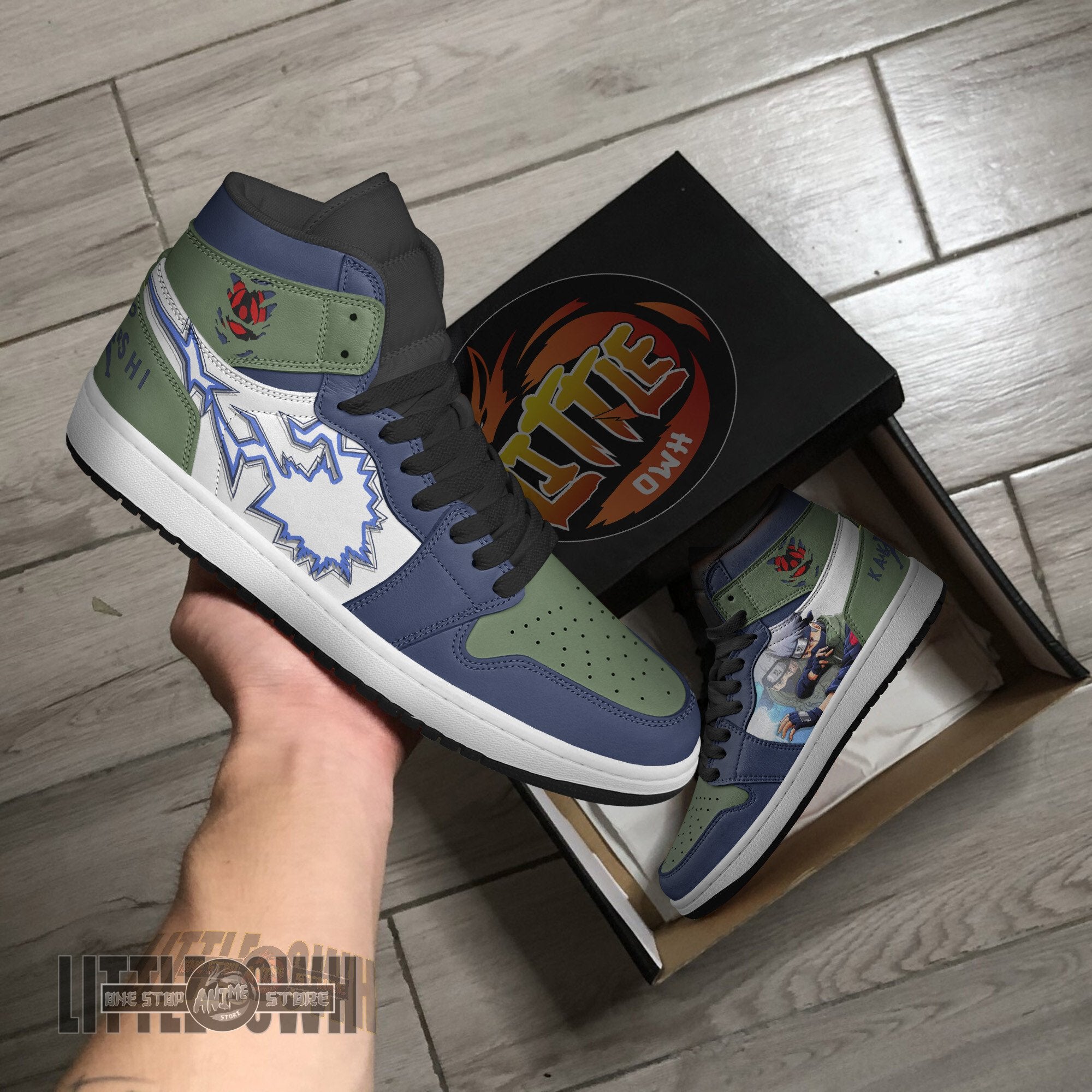 Ideafootwear Kakashi AJ1 High Sneakers Shoes For Men And Women