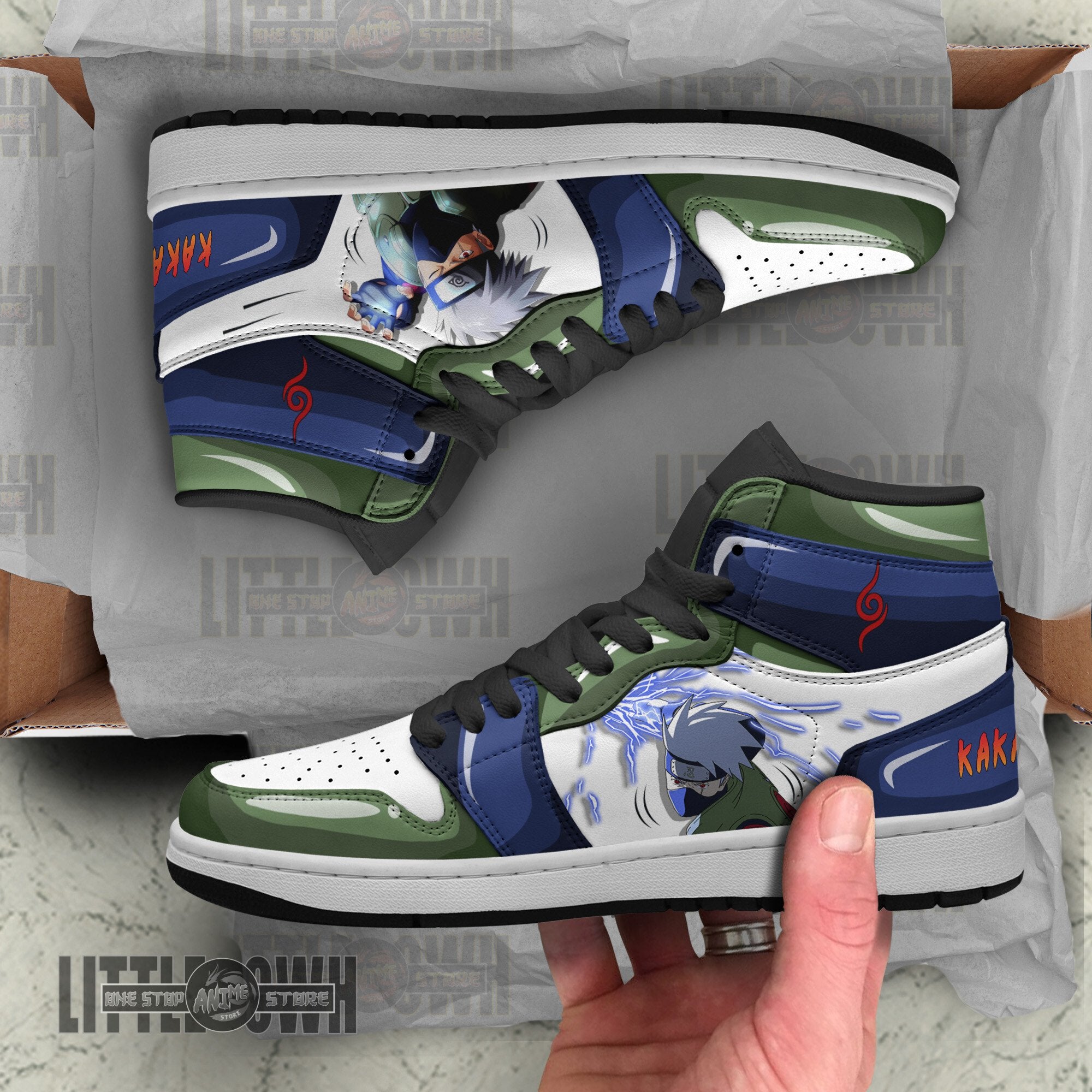 Ideafootwear Kakashi AJ1 High Sneakers Shoes For Men And Women