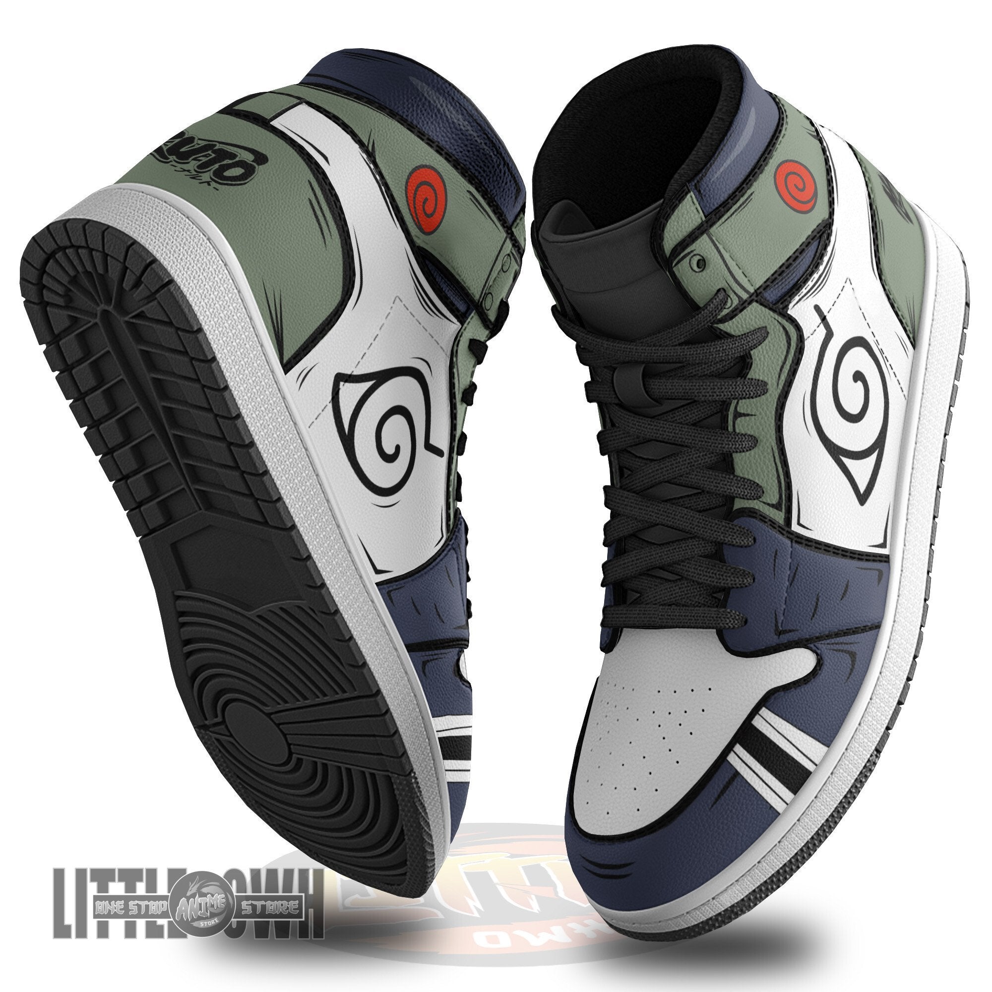 Ideafootwear Kakashi Hatake AJ1 High Sneakers Shoes For Men And Women