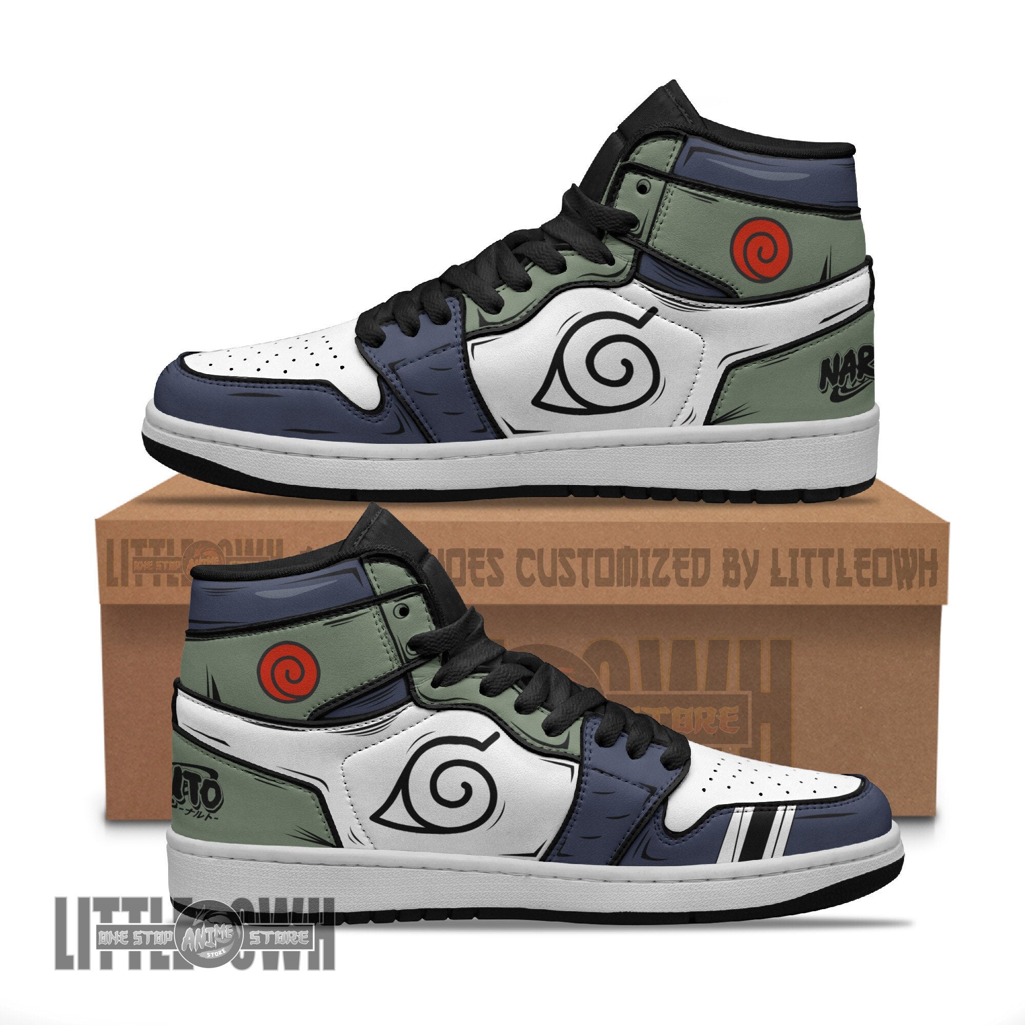 Ideafootwear Kakashi Hatake AJ1 High Sneakers Shoes For Men And Women