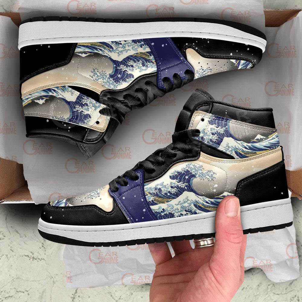 Ideafootwear Kanagawa AJ1 High Sneakers Shoes For Men And Women