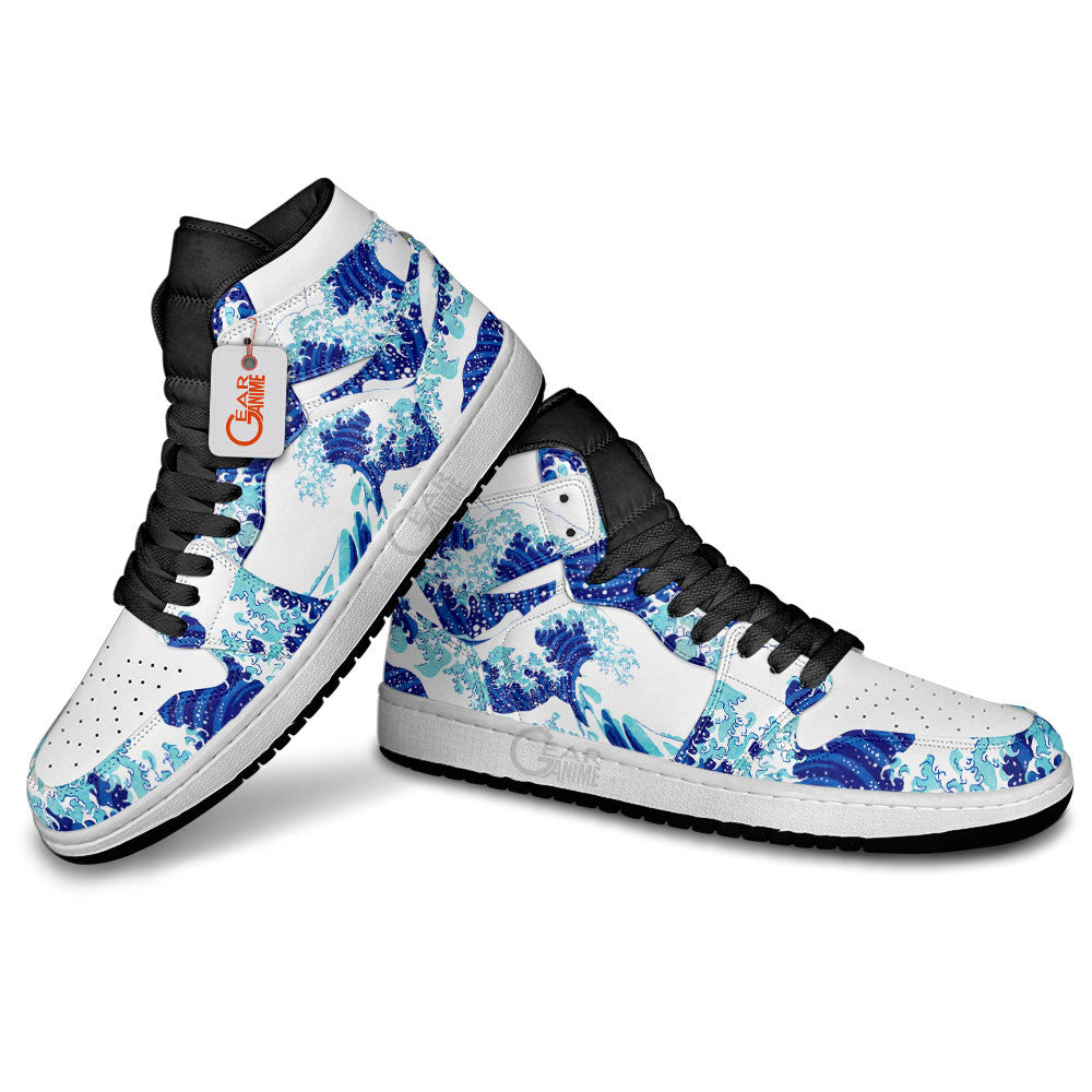 Ideafootwear Kanagawa Great Wave AJ1 High Sneakers Shoes For Men And Women