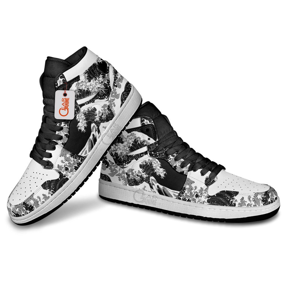 Ideafootwear Kanagawa Wave AJ1 High Sneakers Shoes For Men And Women