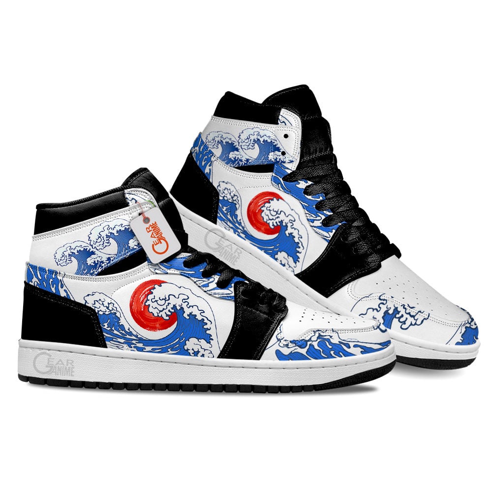 Ideafootwear Kanagawa Wave Red Sun AJ1 High Sneakers Shoes For Men And Women