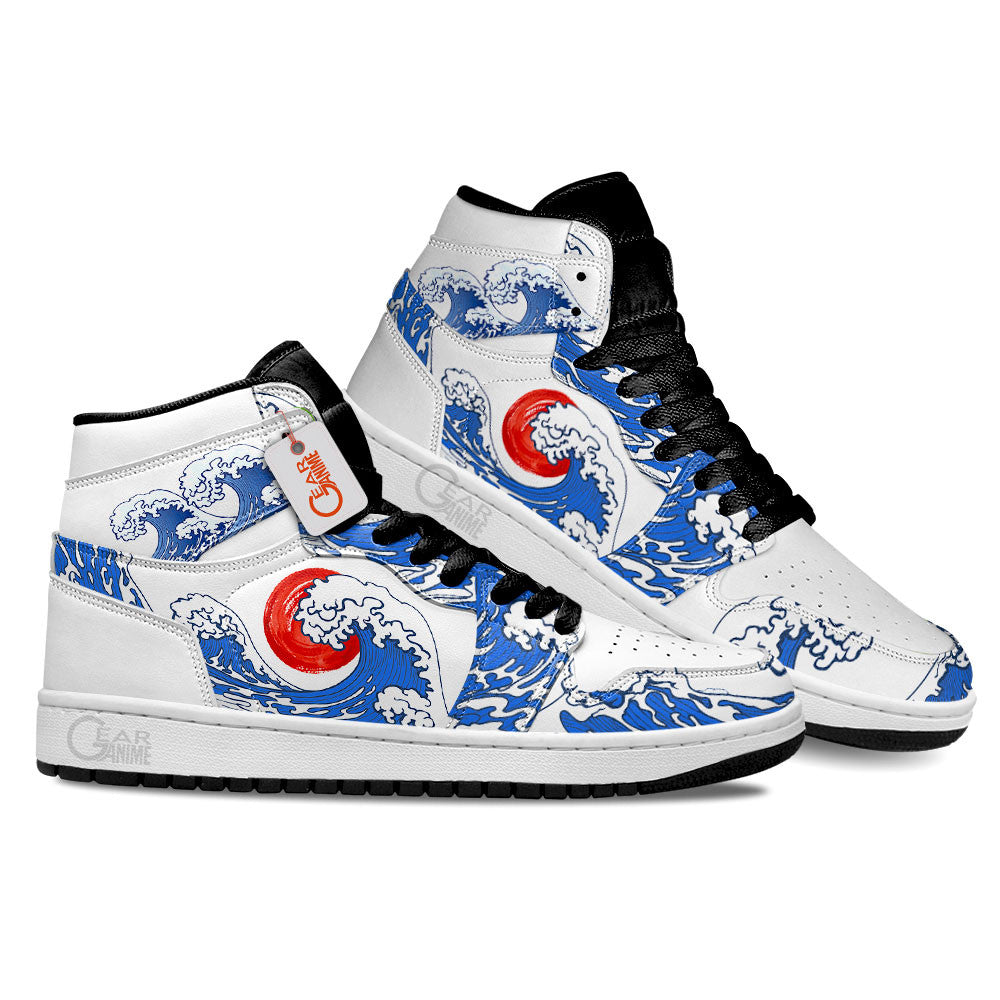 Ideafootwear Kanagawa Wave Red Sun AJ1 High Sneakers Shoes For Men And Women
