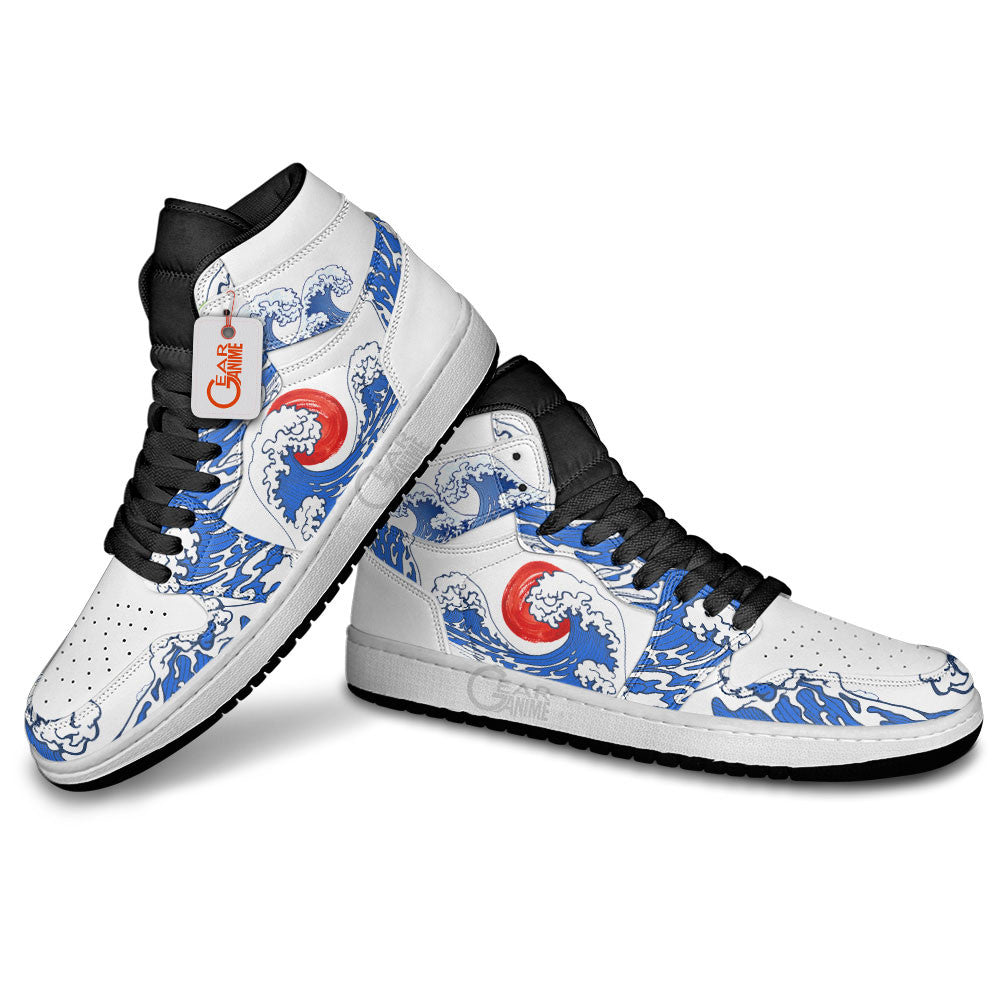 Ideafootwear Kanagawa Wave Red Sun AJ1 High Sneakers Shoes For Men And Women
