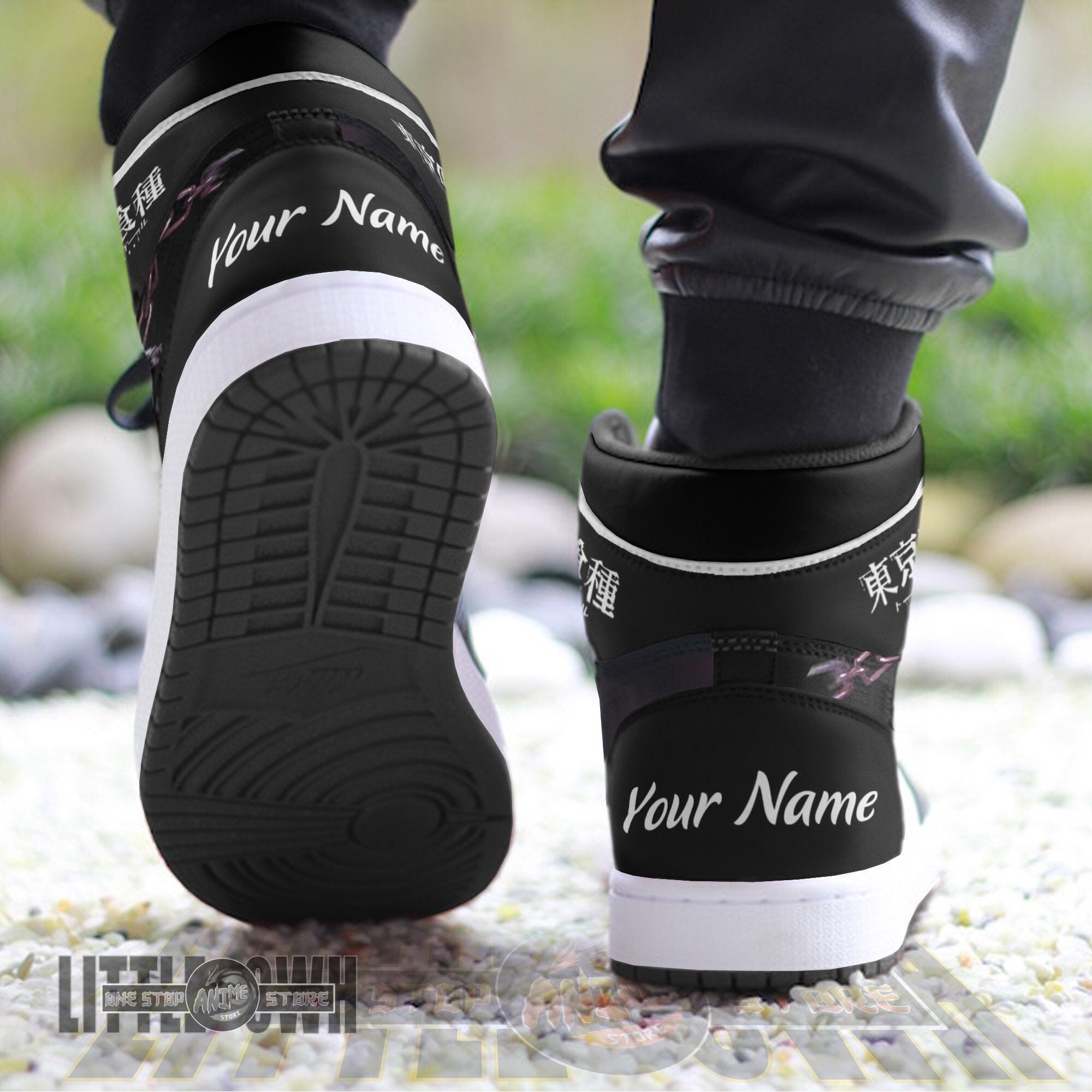 Ideafootwear Kaneki Kakugan AJ1 High Sneakers Shoes For Men And Women