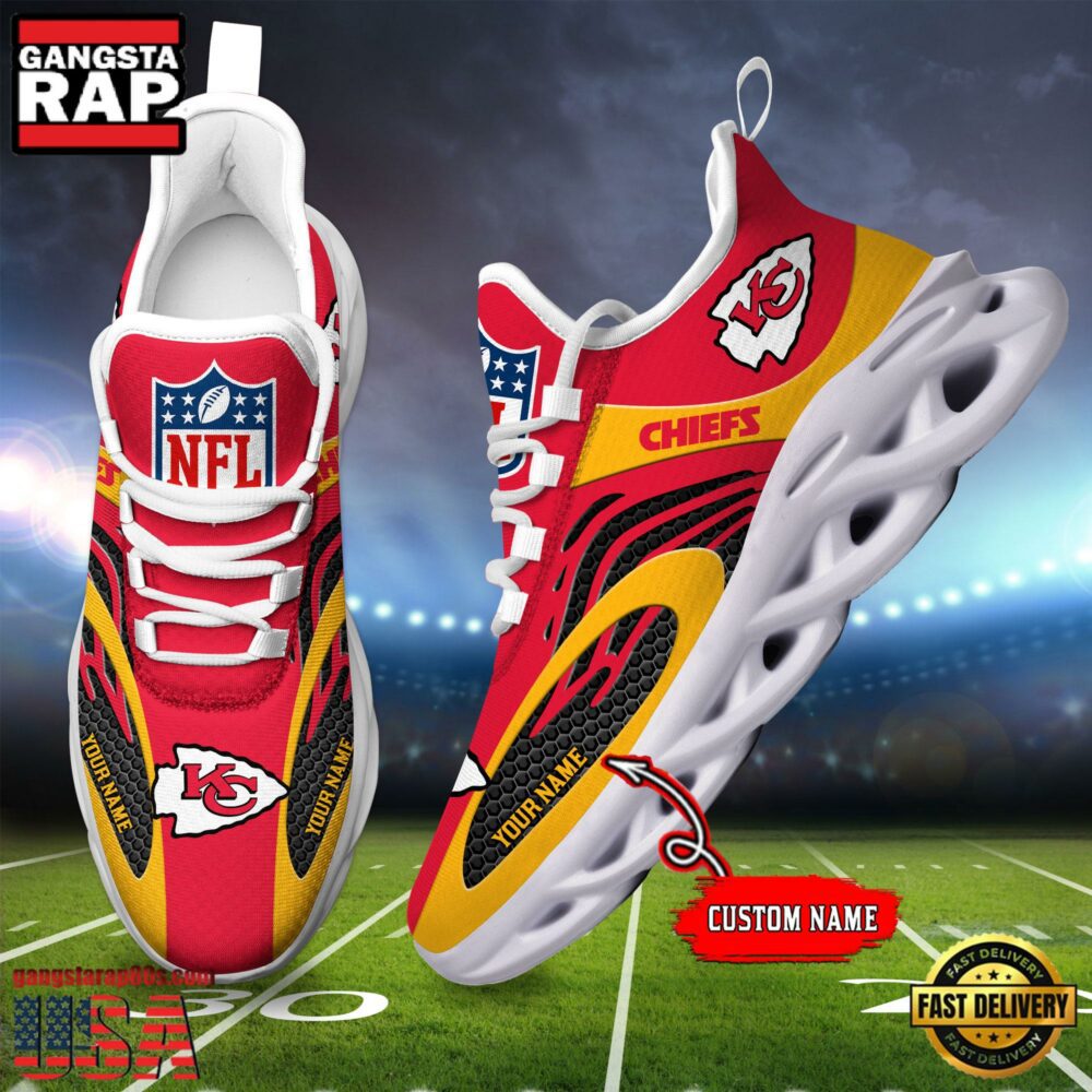 Ideafootwear Kansas City Chiefs Max Soul Shoes Sneakers For Men And Women
