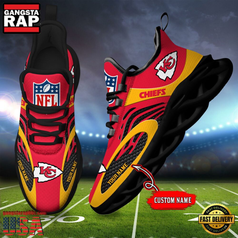 Ideafootwear Kansas City Chiefs Max Soul Shoes Sneakers For Men And Women
