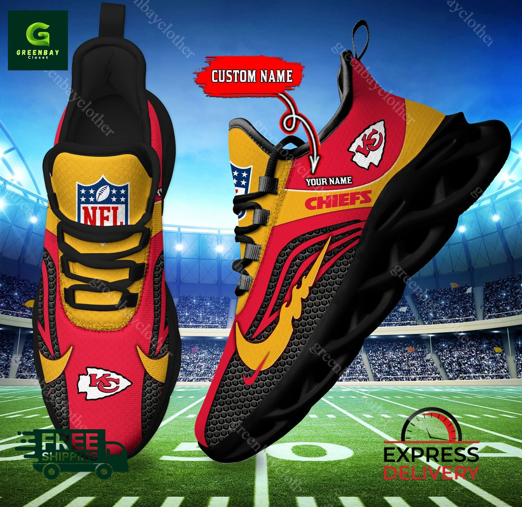 Ideafootwear Kansas City Chiefs Max Soul Shoes Sneakers For Men And Women