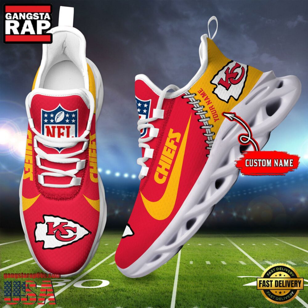 Ideafootwear Kansas City Chiefs Max Soul Shoes Sneakers For Men And Women