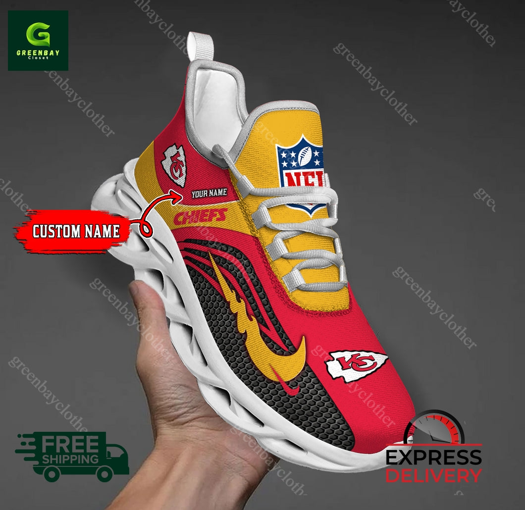 Ideafootwear Kansas City Chiefs Max Soul Shoes Sneakers For Men And Women