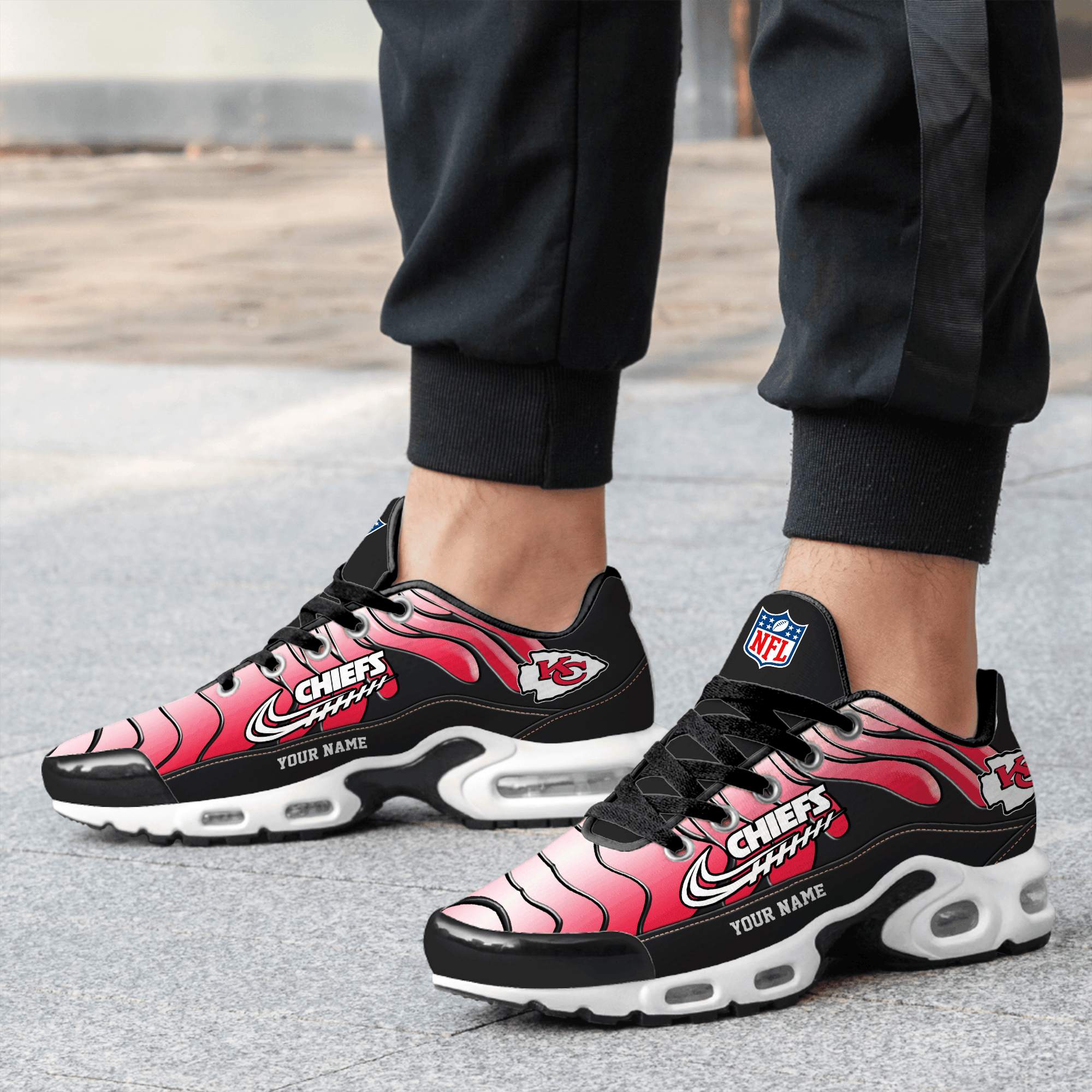 Ideafootwear Kansas City Chiefs TN Shoes Sneakers For Men And Women