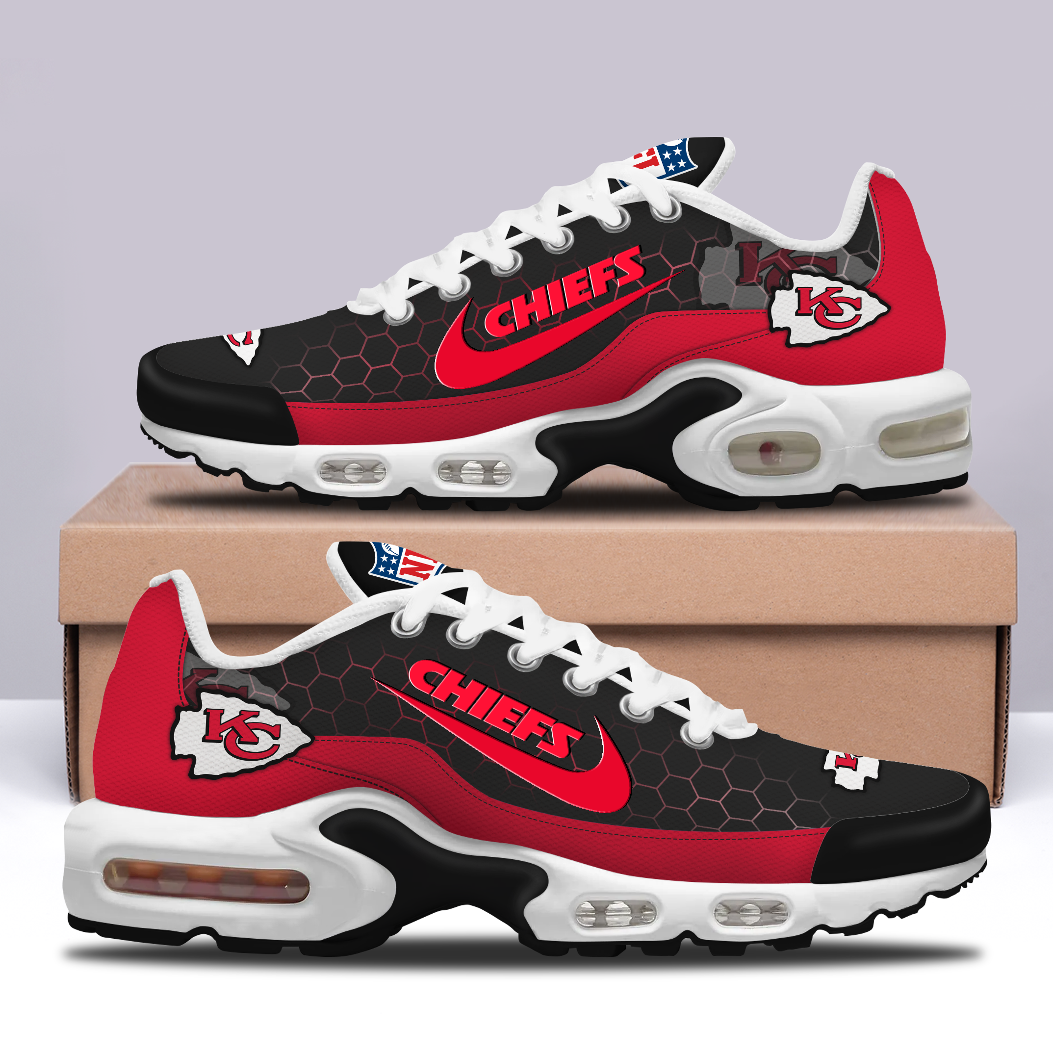 Ideafootwear Kansas City Chiefs TN Shoes Sneakers For Men And Women