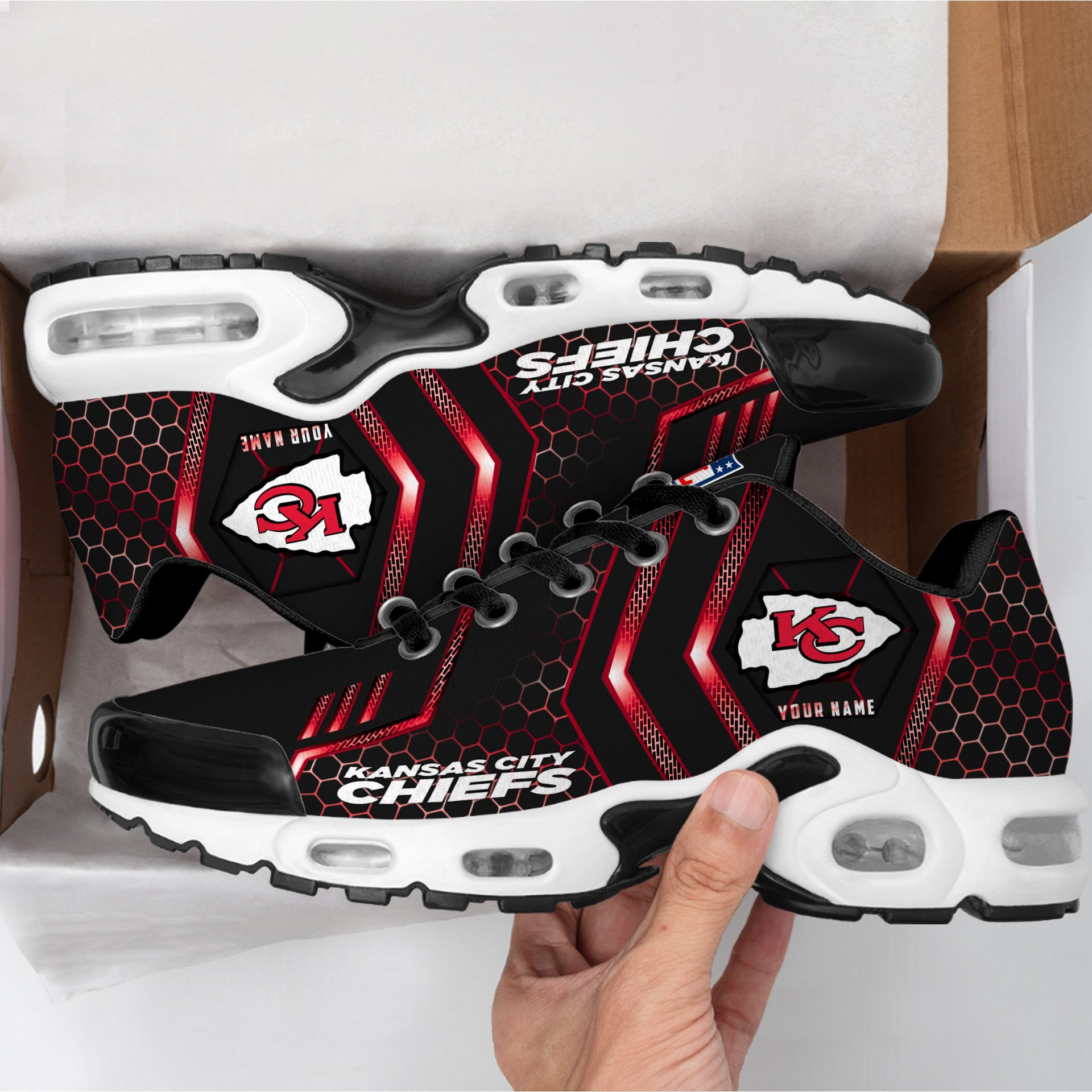 Ideafootwear Kansas City Chiefs TN Shoes Sneakers For Men And Women