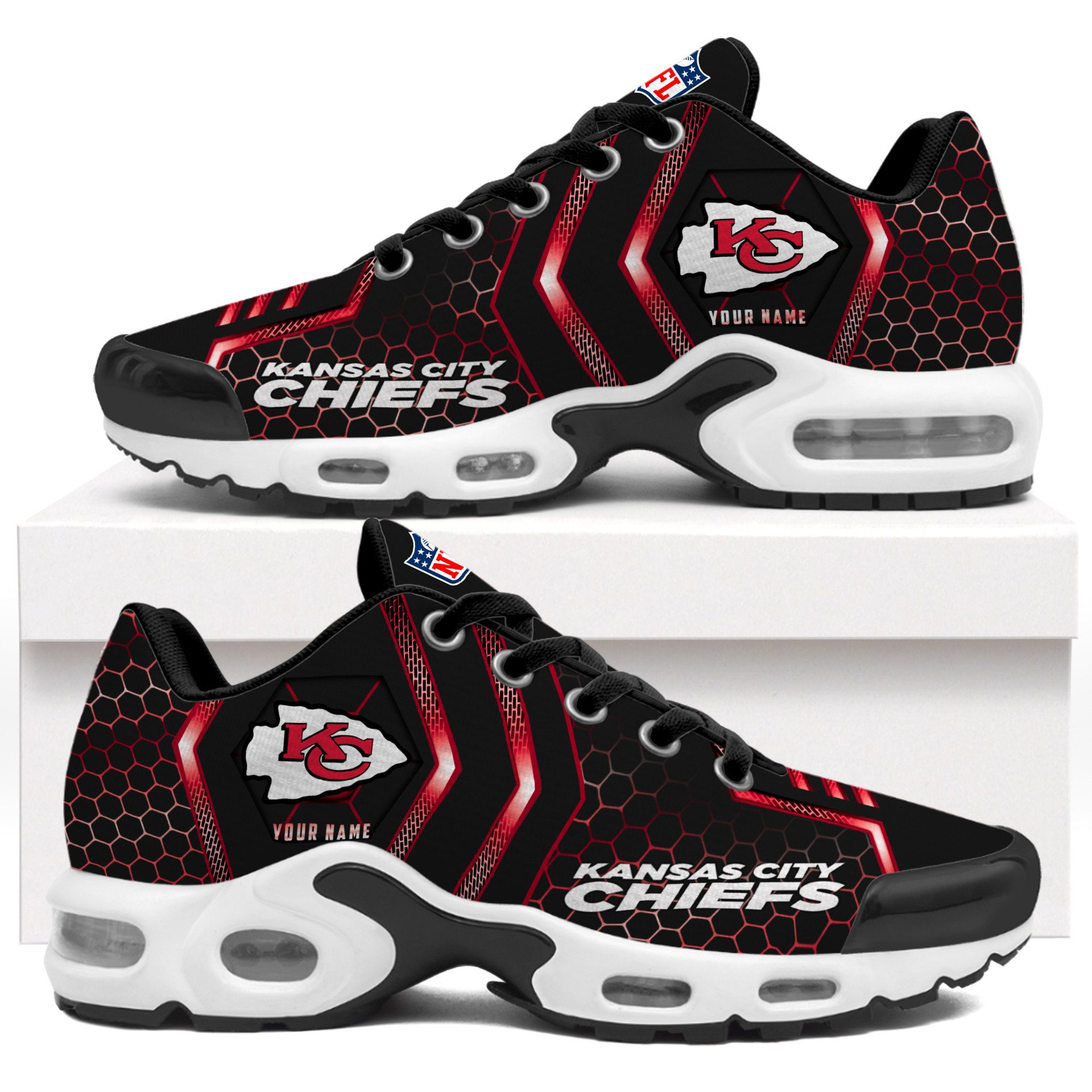 Ideafootwear Kansas City Chiefs TN Shoes Sneakers For Men And Women
