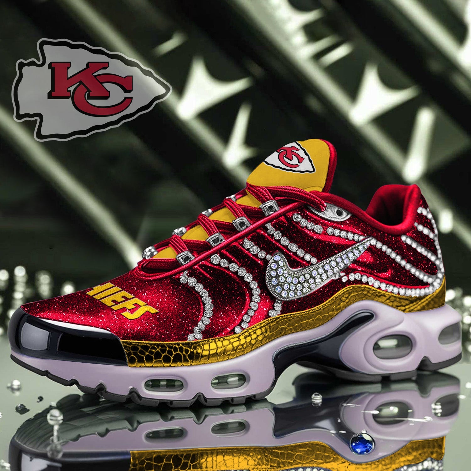 Ideafootwear Kansas City Chiefs TN Shoes Sneakers For Men And Women