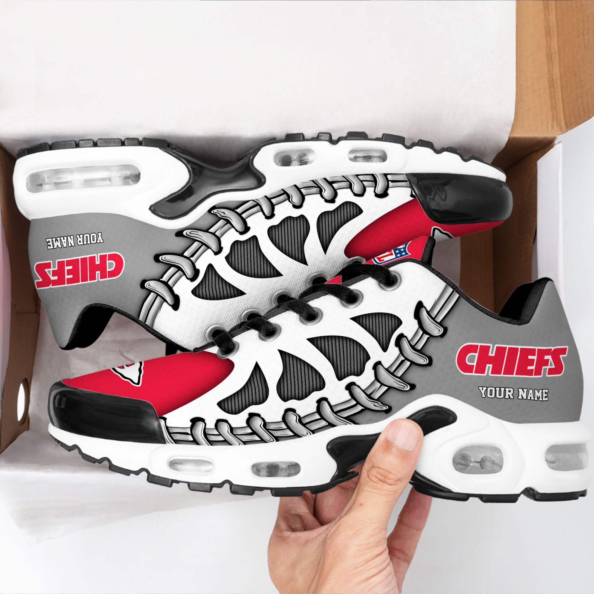 Ideafootwear Kansas City Chiefs TN Shoes Sneakers For Men And Women