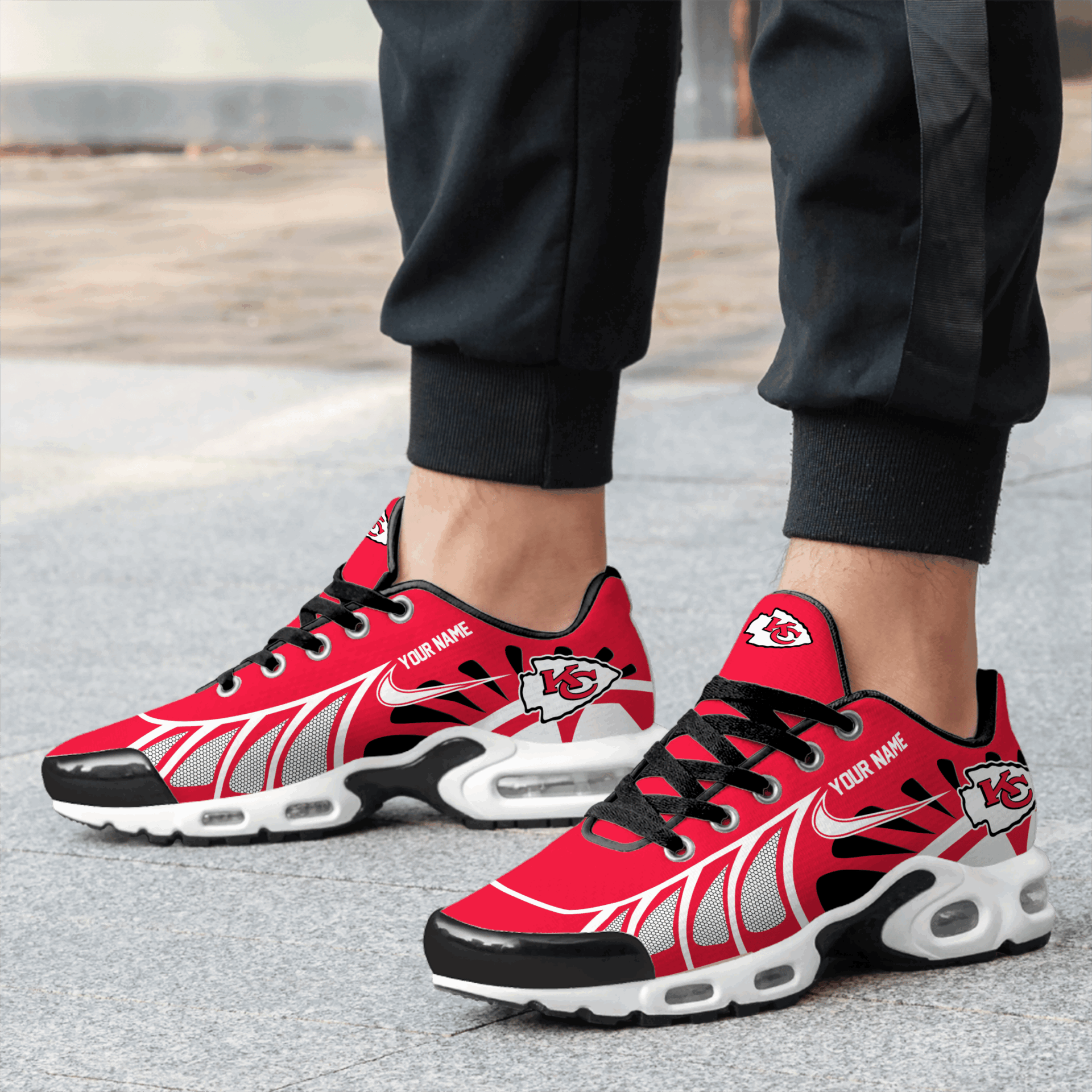 Ideafootwear Kansas City Chiefs TN Shoes Sneakers For Men And Women