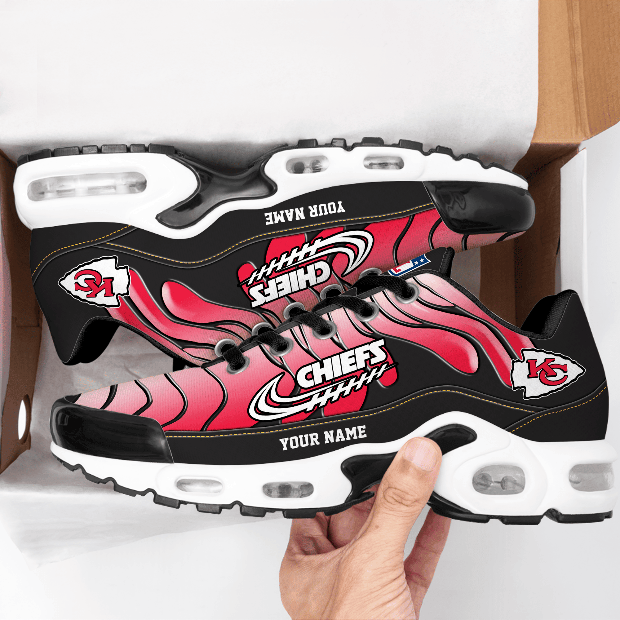 Ideafootwear Kansas City Chiefs TN Shoes Sneakers For Men And Women