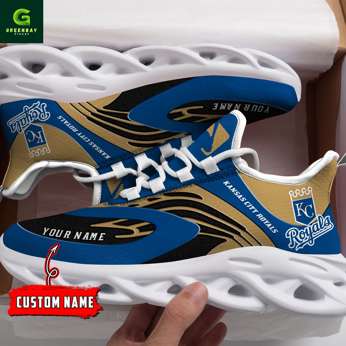Ideafootwear Kansas City Royals Max Soul Shoes Sneakers For Men And Women