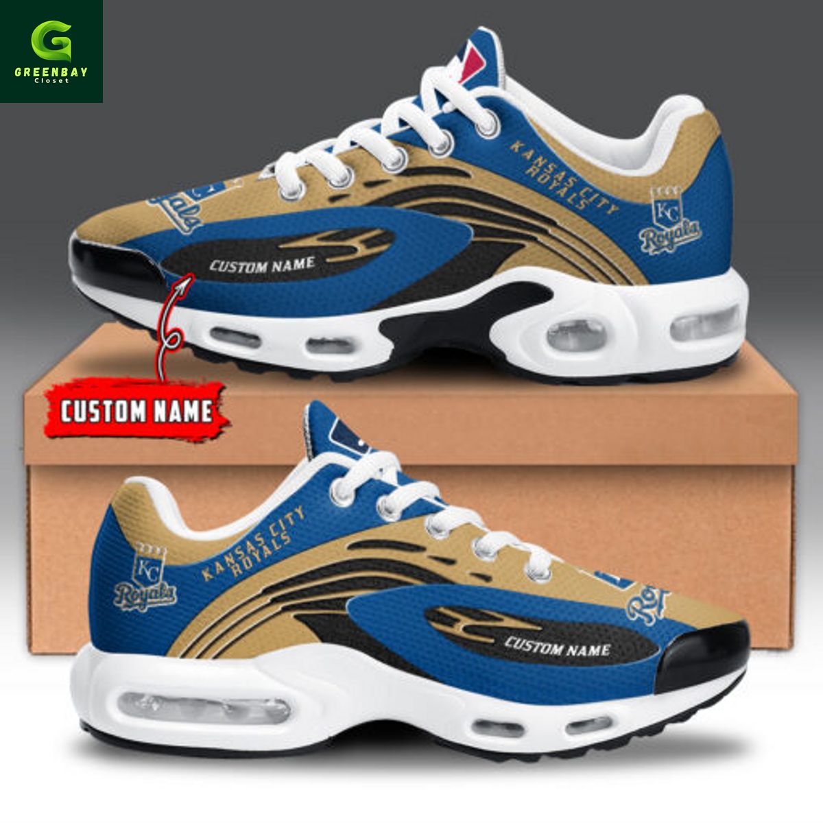 Ideafootwear Kansas City Royals TN Shoes Sneakers For Men And Women