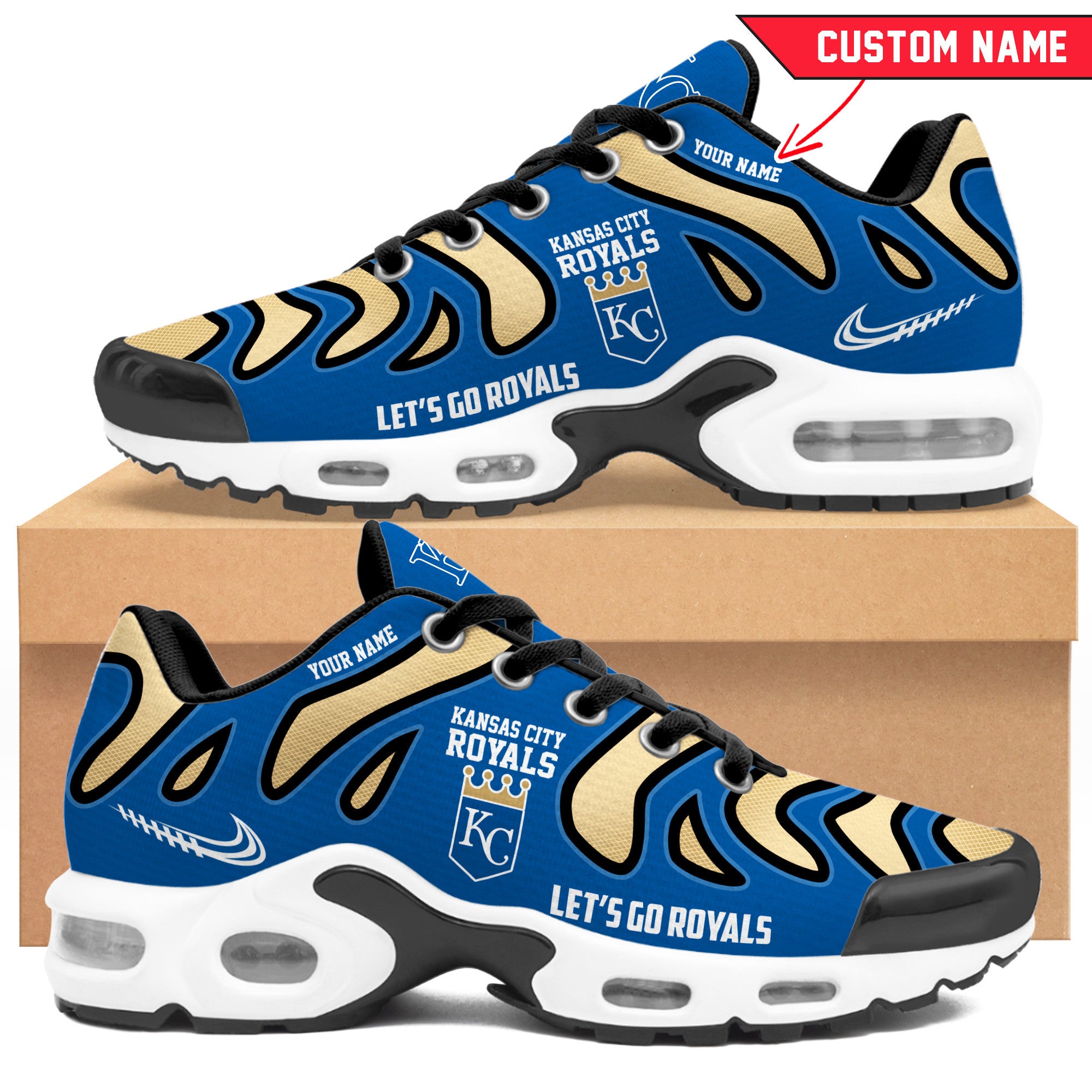 Ideafootwear Kansas City Royals TN Shoes Sneakers For Men And Women