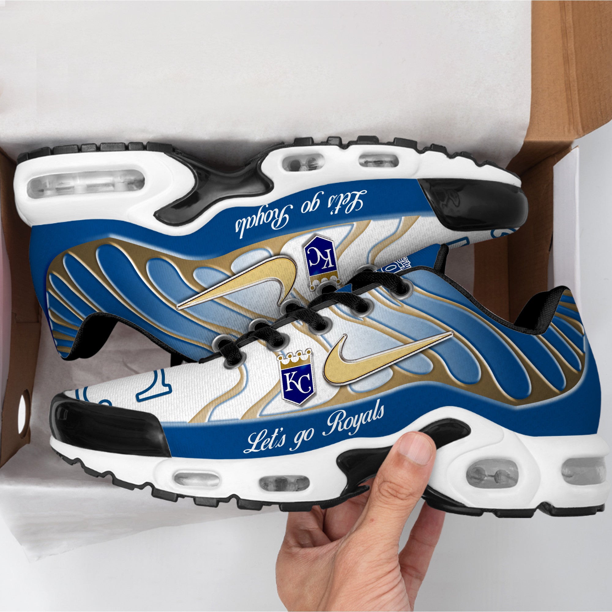 Ideafootwear Kansas City Royals TN Shoes Sneakers For Men And Women