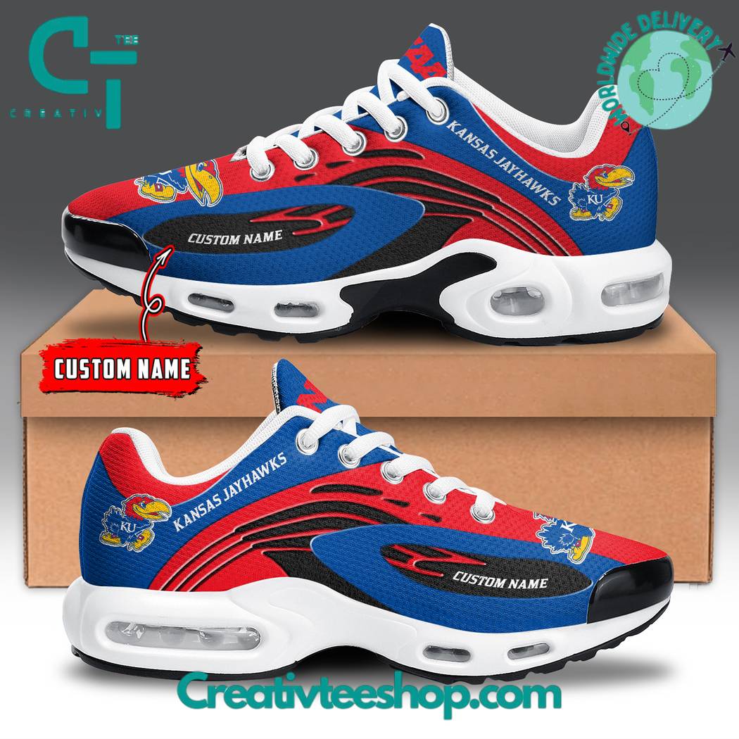 Ideafootwear Kansas Jayhawks TN Shoes Sneakers For Men And Women