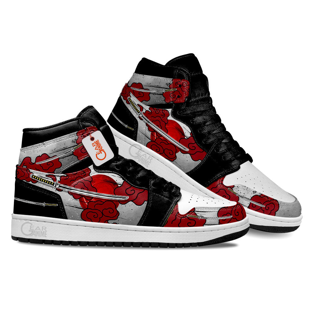 Ideafootwear Katana Red Clouds AJ1 High Sneakers Shoes For Men And Women