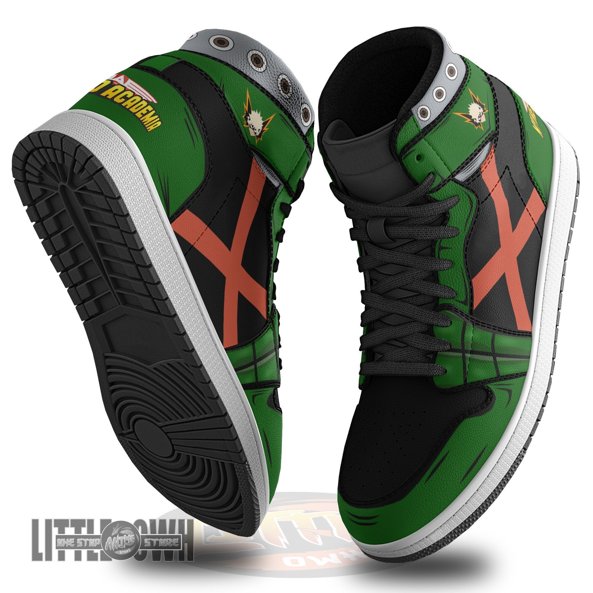 Ideafootwear Katsuki Bakugo AJ1 High Sneakers Shoes For Men And Women