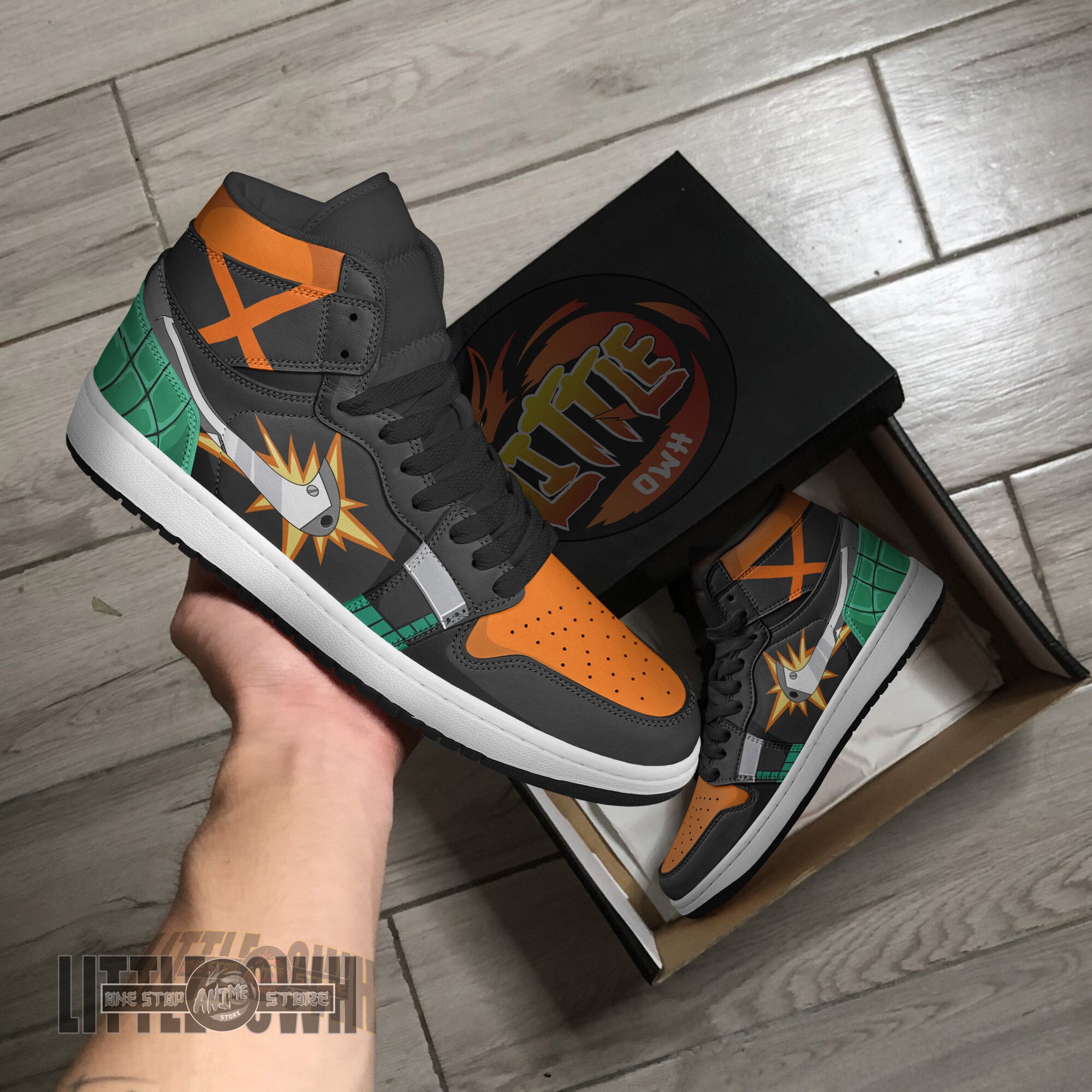 Ideafootwear Katsuki Bakugo AJ1 High Sneakers Shoes For Men And Women