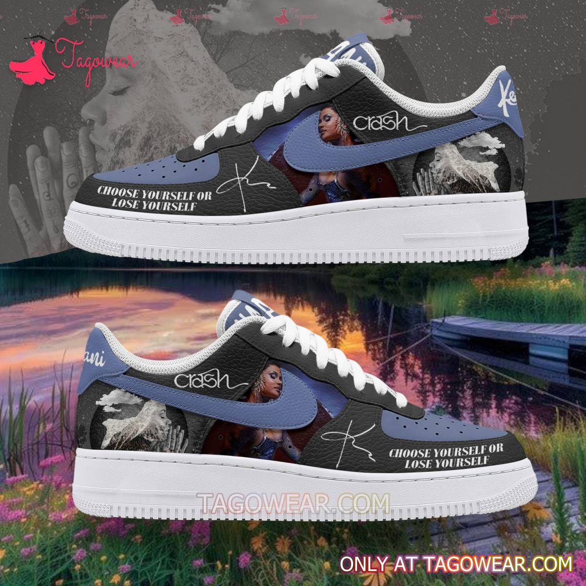 Ideafootwear Kehlani Crash Air Low-Top Sneakers Shoes For Men And Women 1