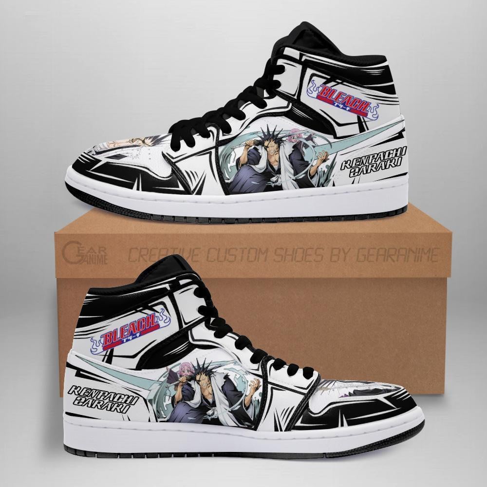 Ideafootwear Kenpachi And Yachiru AJ1 High Sneakers Shoes For Men And Women