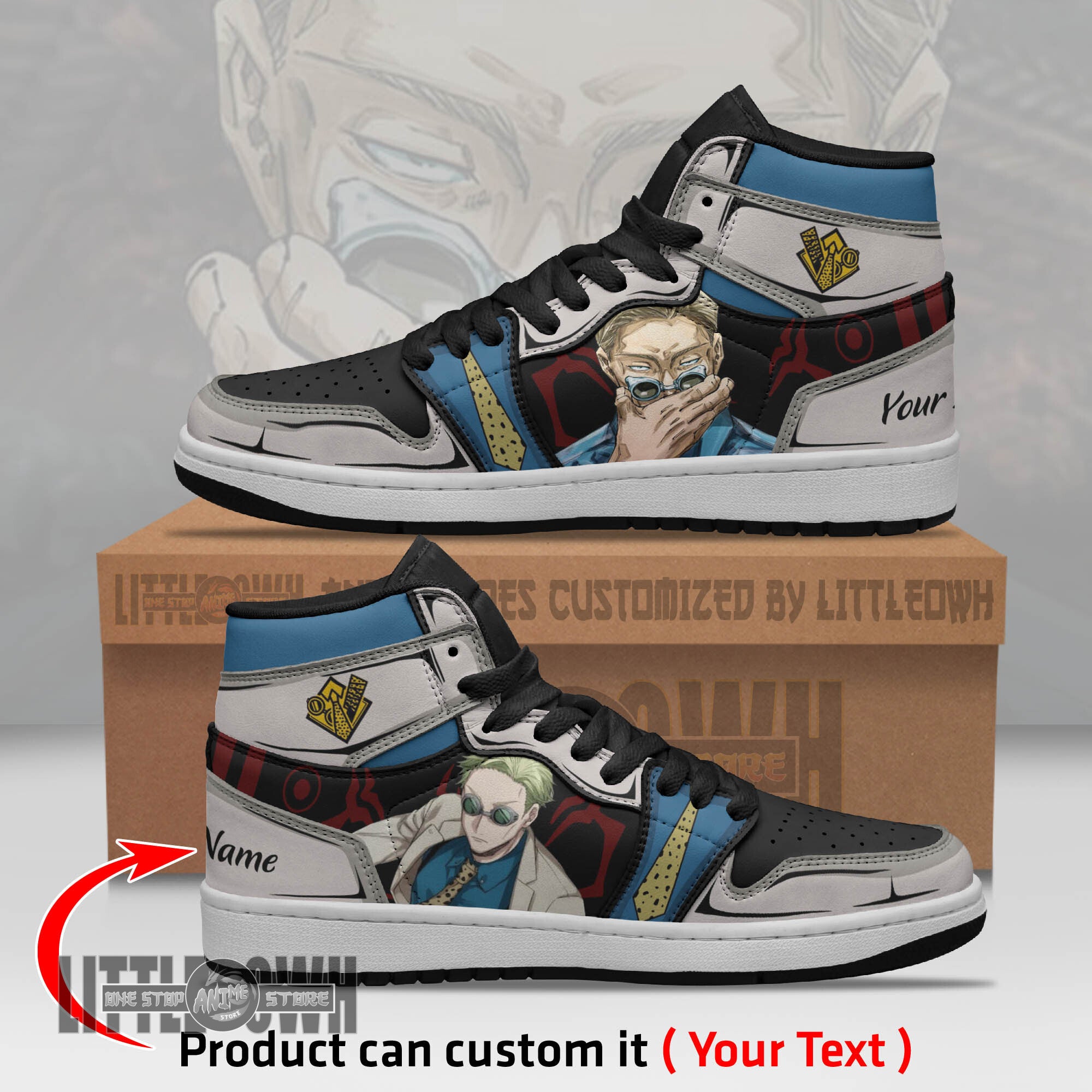 Ideafootwear Kento Nanami AJ1 High Sneakers Shoes For Men And Women