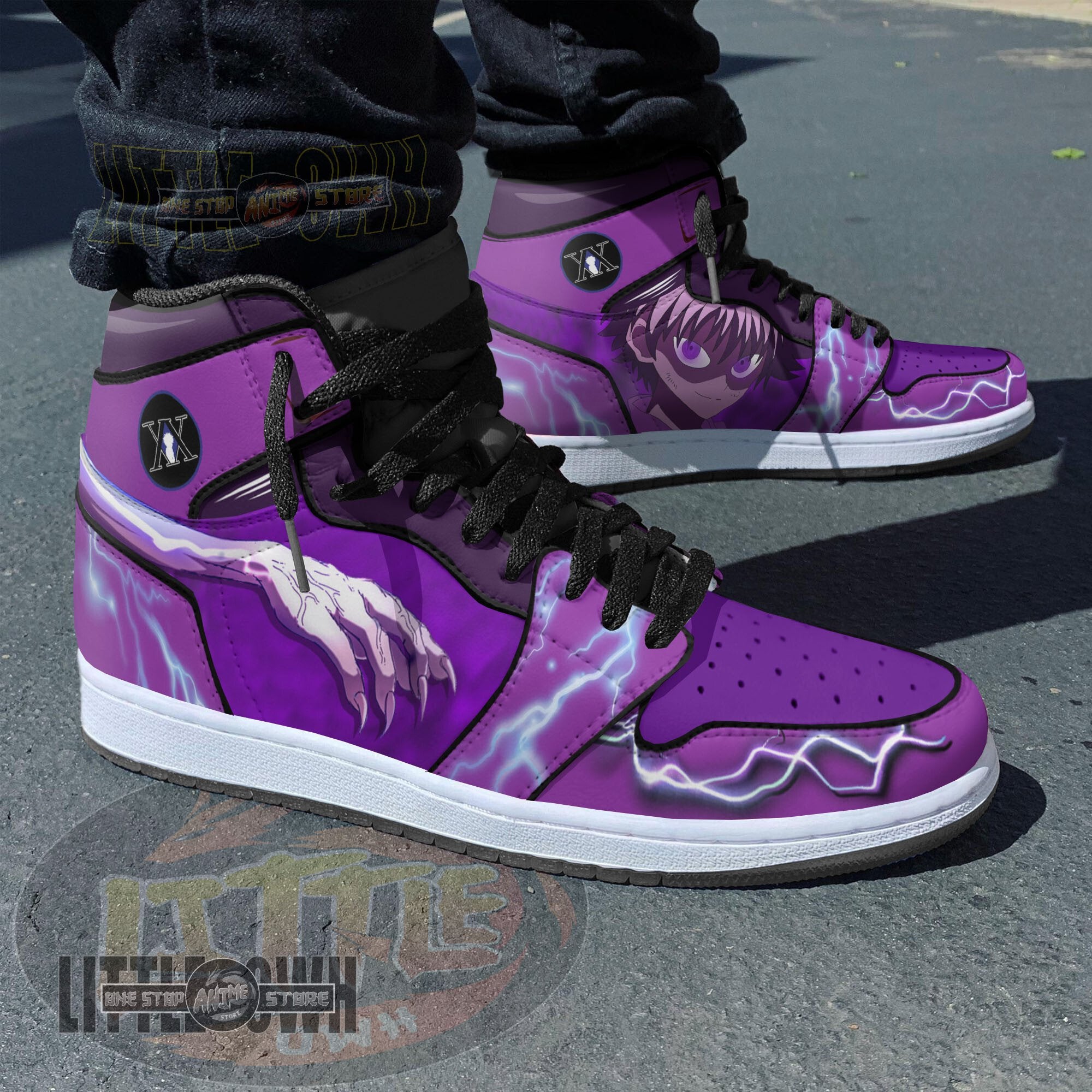 Ideafootwear Killua Assassin AJ1 High Sneakers Shoes For Men And Women