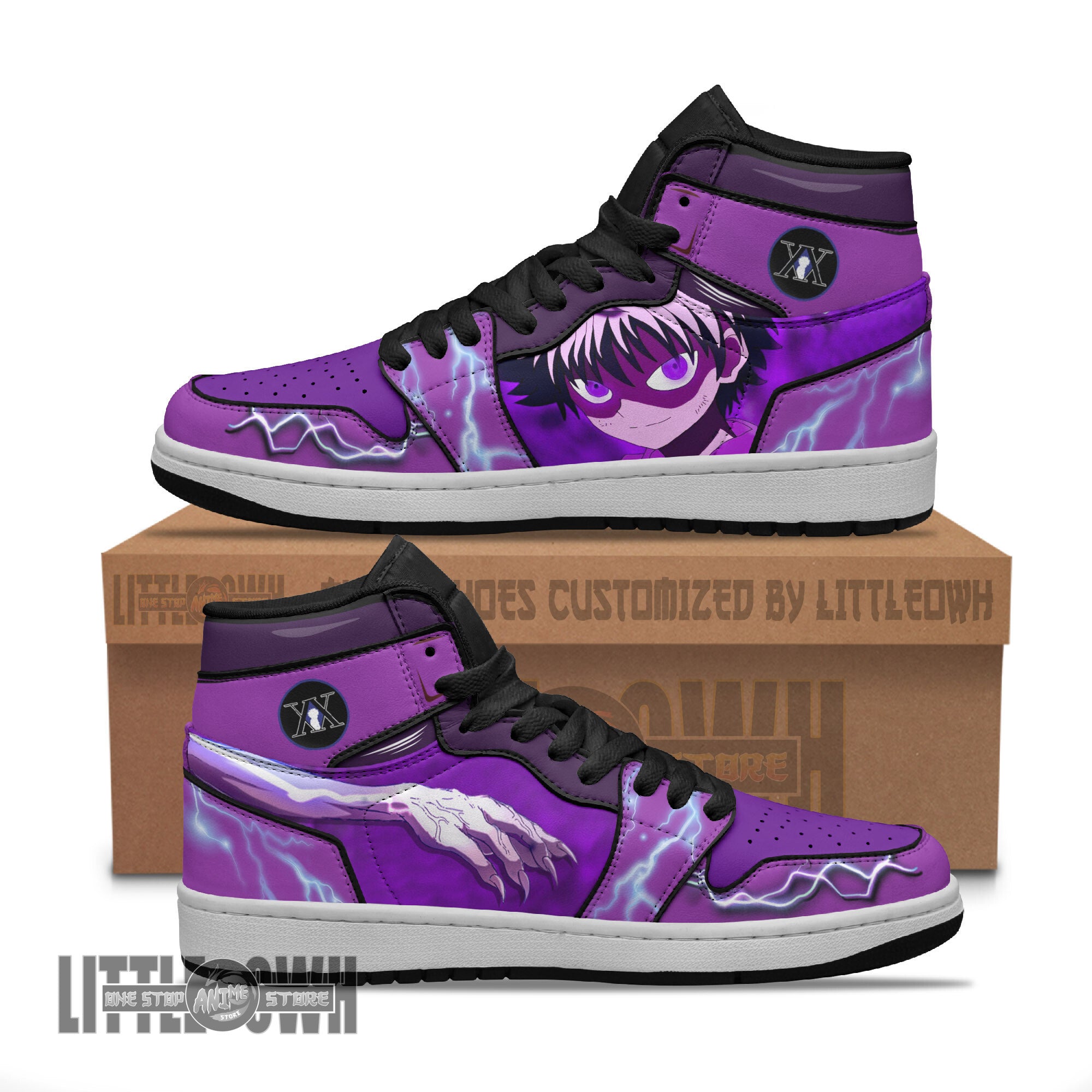 Ideafootwear Killua Assassin AJ1 High Sneakers Shoes For Men And Women