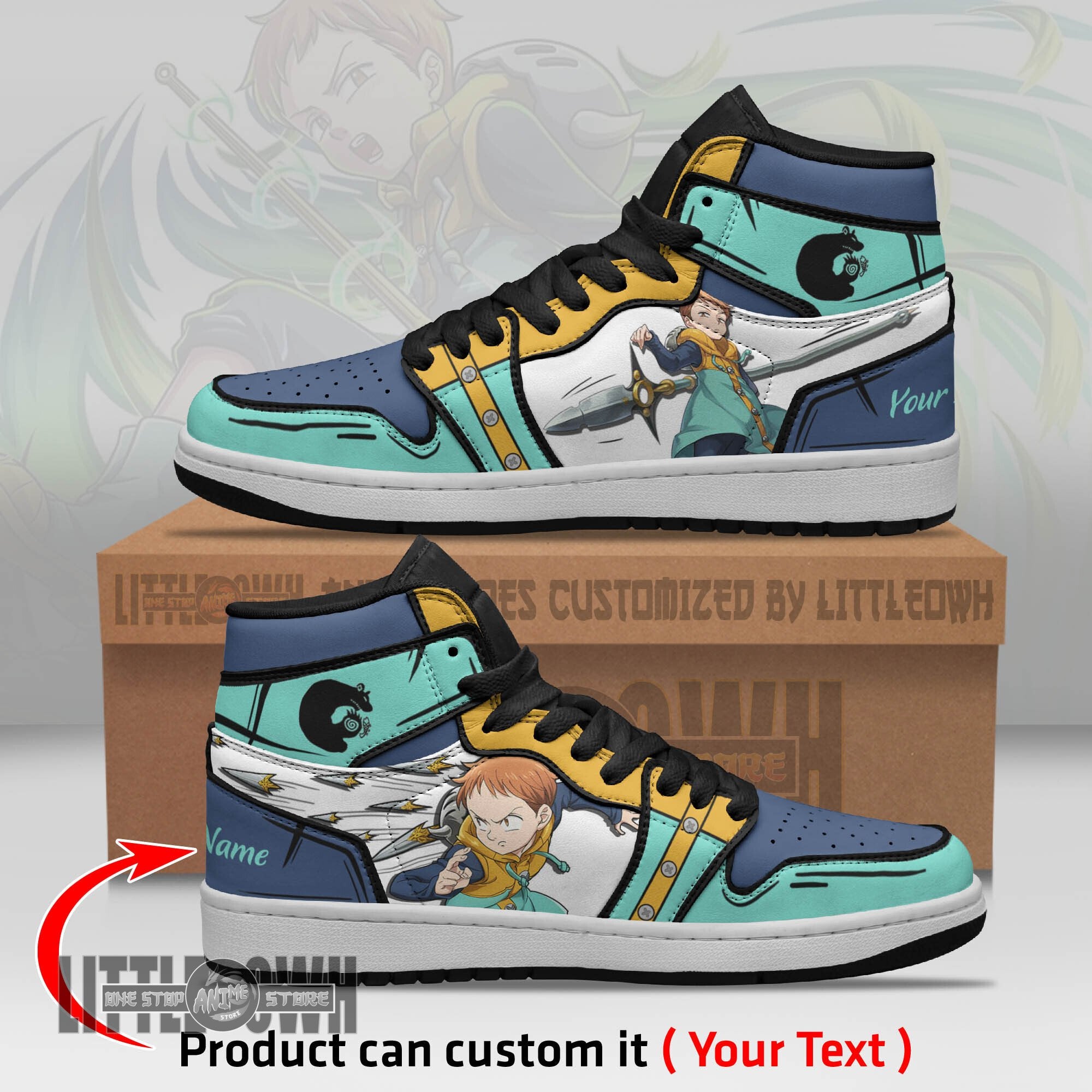 Ideafootwear King AJ1 High Sneakers Shoes For Men And Women