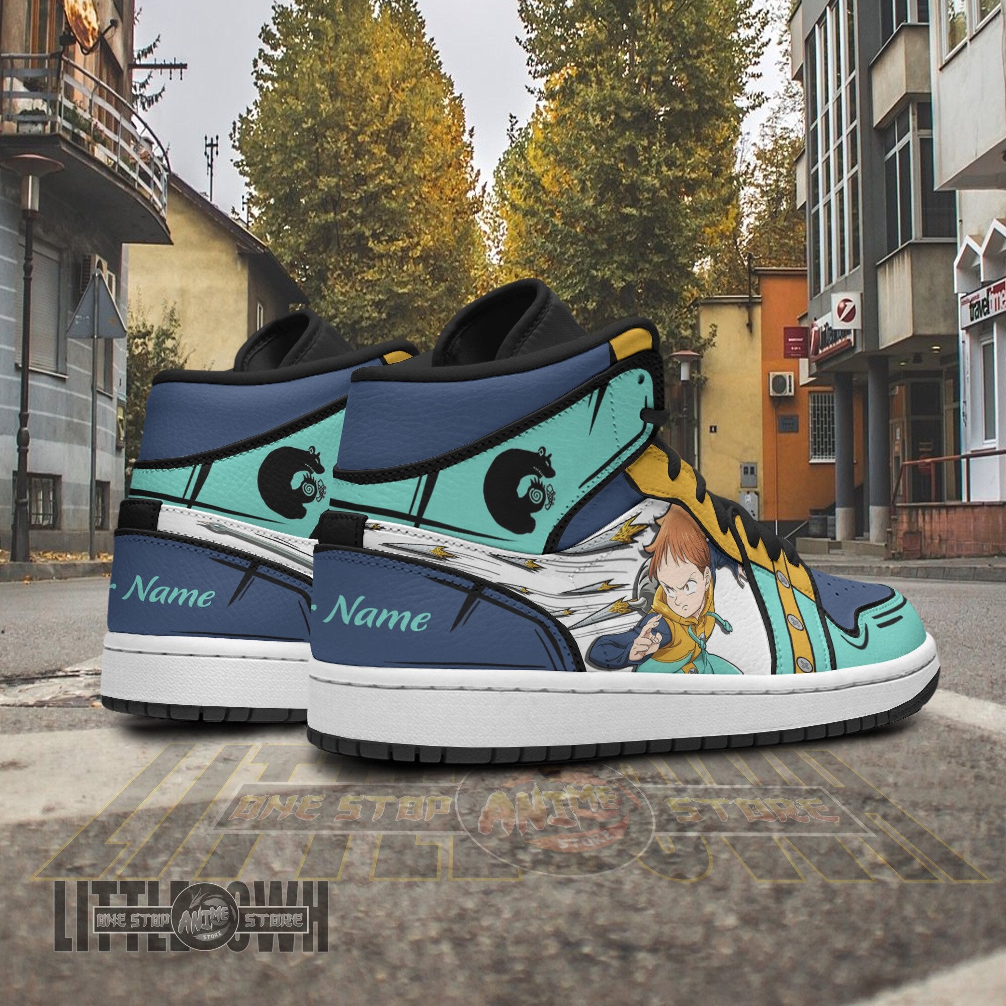 Ideafootwear King AJ1 High Sneakers Shoes For Men And Women