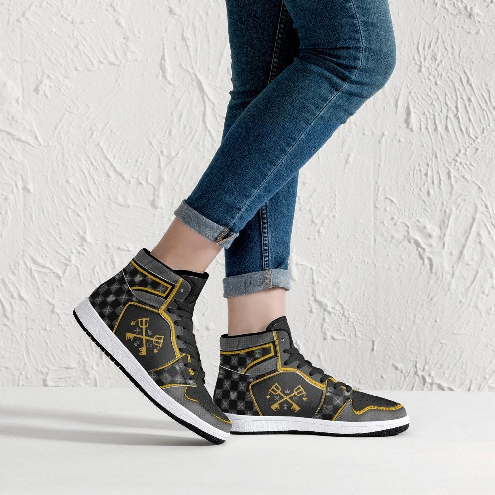 Ideafootwear Kingdom Hearts AJ1 High Sneakers Shoes For Men And Women