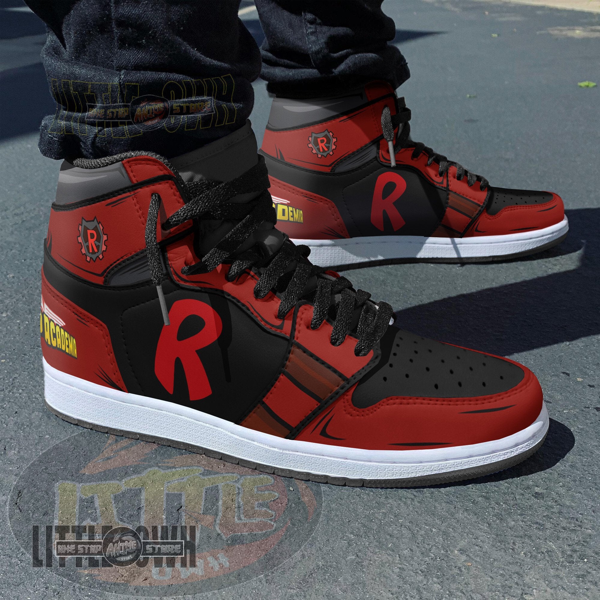 Ideafootwear Kirishima Eijiro AJ1 High Sneakers Shoes For Men And Women